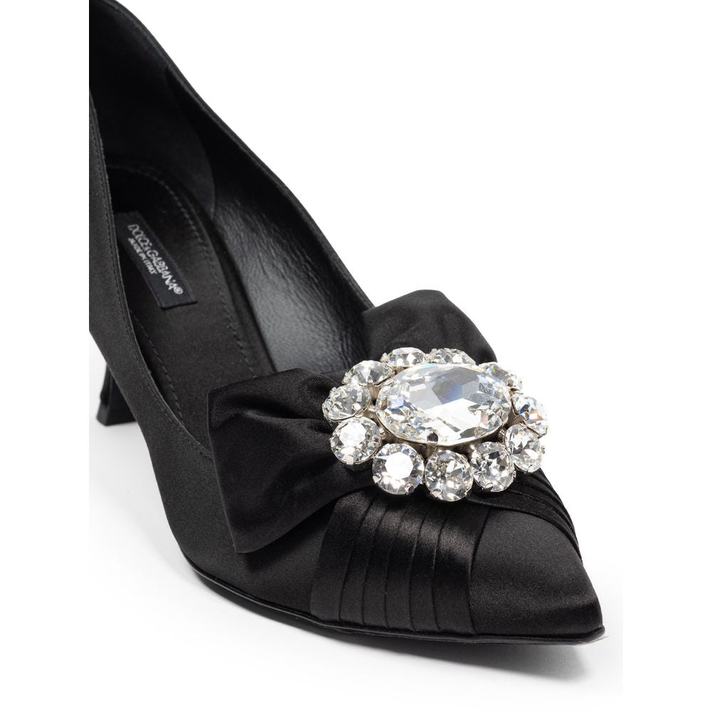 Dolce & Gabbana black viscose pumps-4
