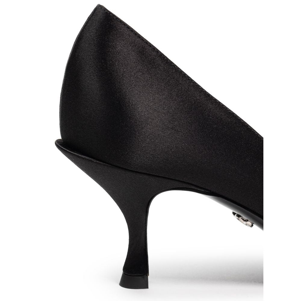 Dolce & Gabbana black viscose pumps-5