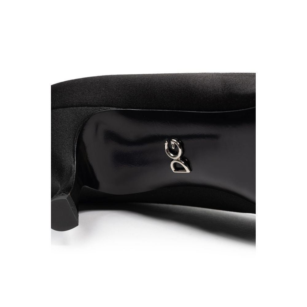 Dolce & Gabbana black viscose pumps-6