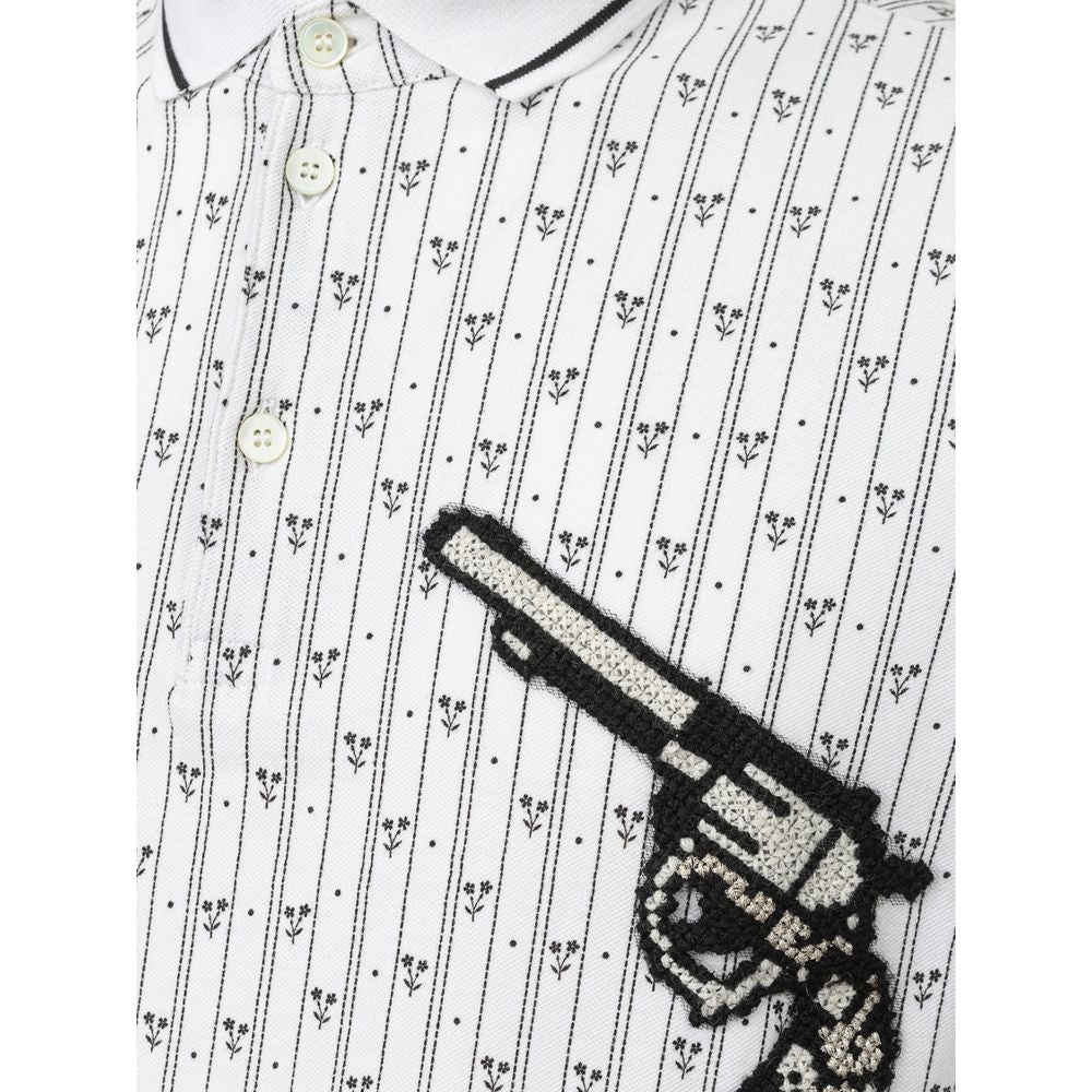 Dolce & Gabbana Weißes Baumwoll-Poloshirt-3