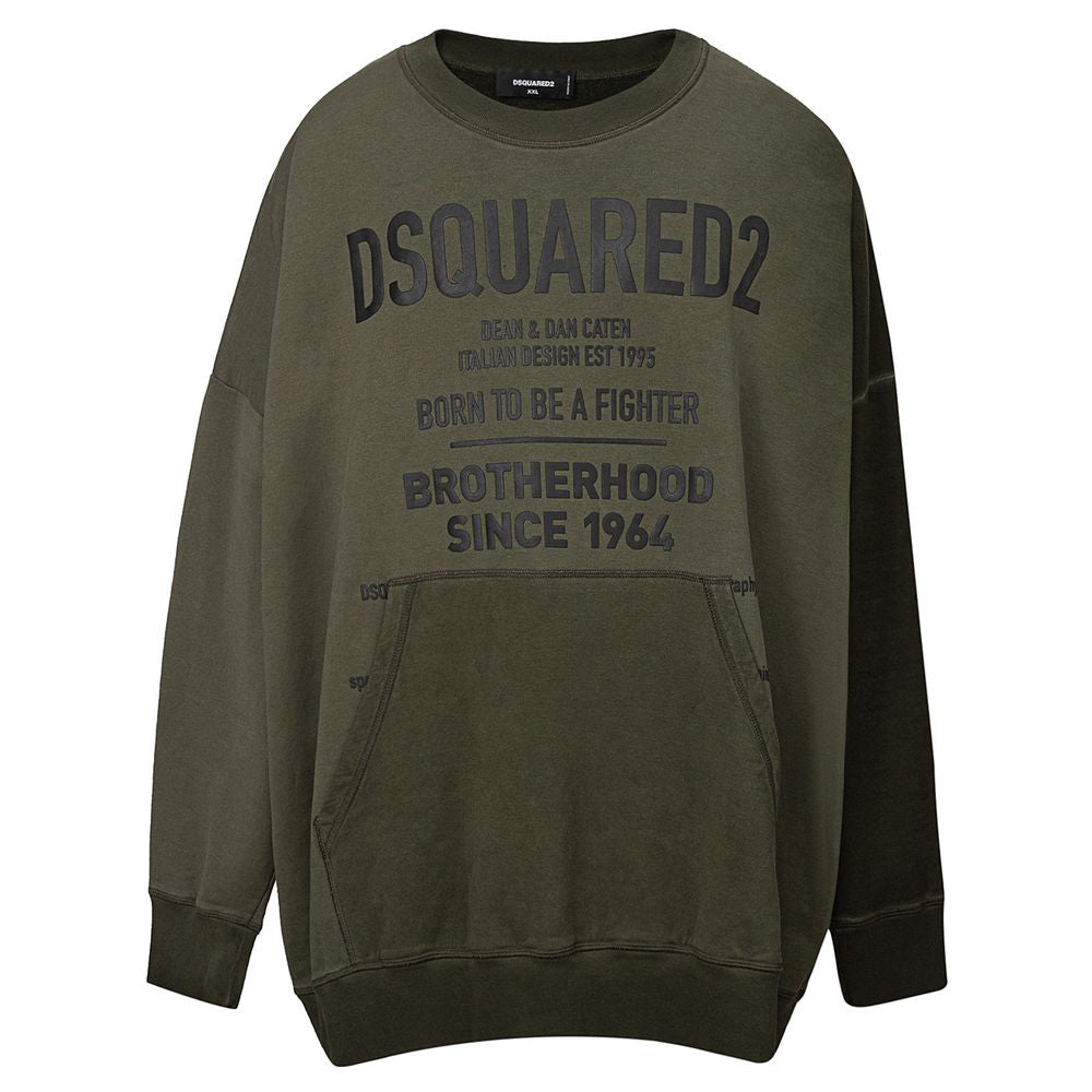 Dsquared² Baumwoll-Sweatshirt in Grün-1