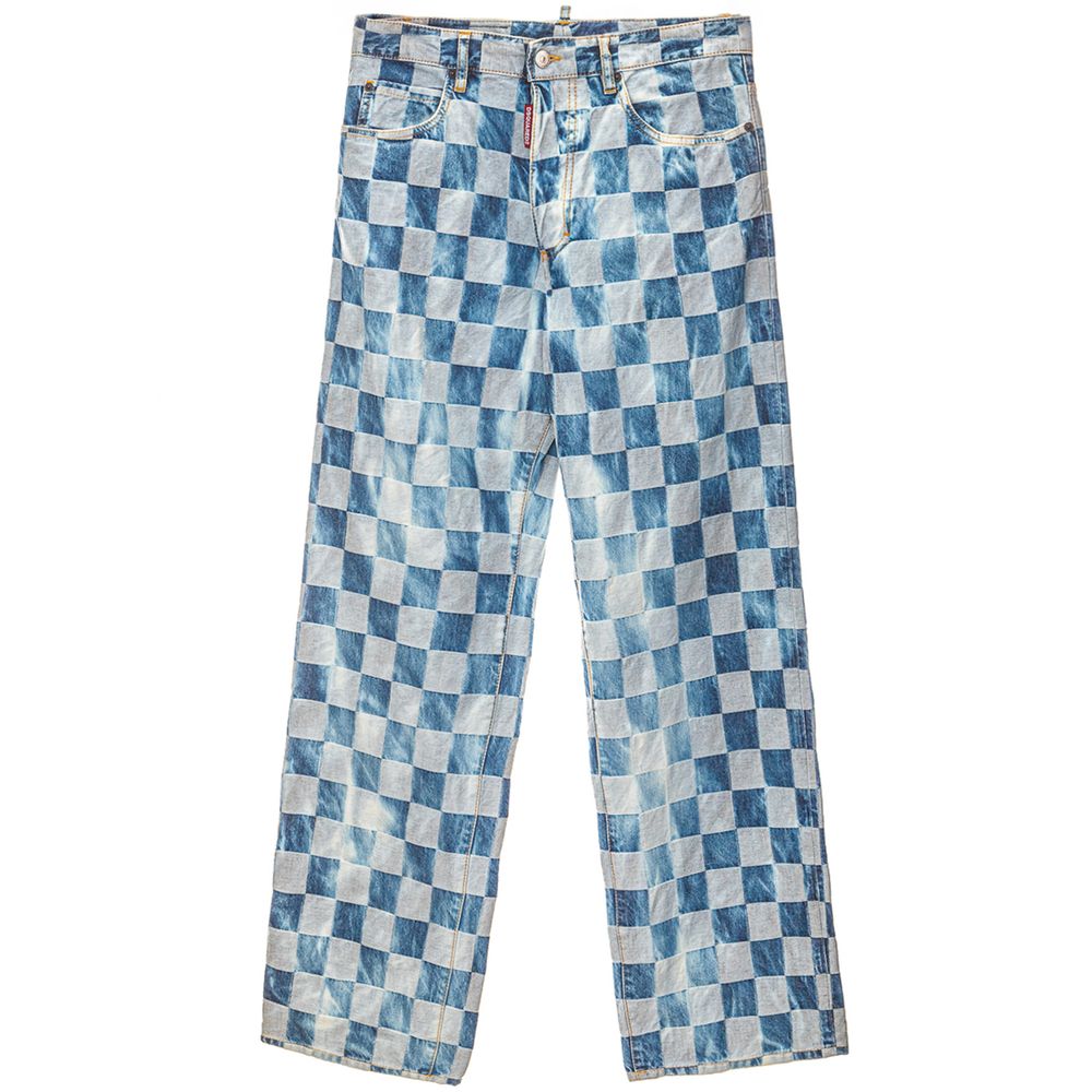 Dsquared² Comfortable cotton jeans in blue