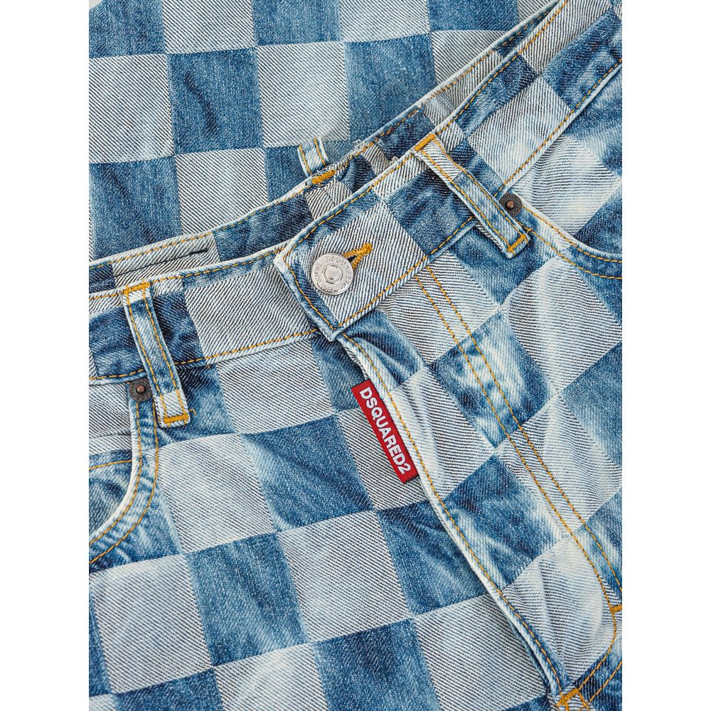 Vaqueros cómodos de algodón Dsquared² en color azul-3