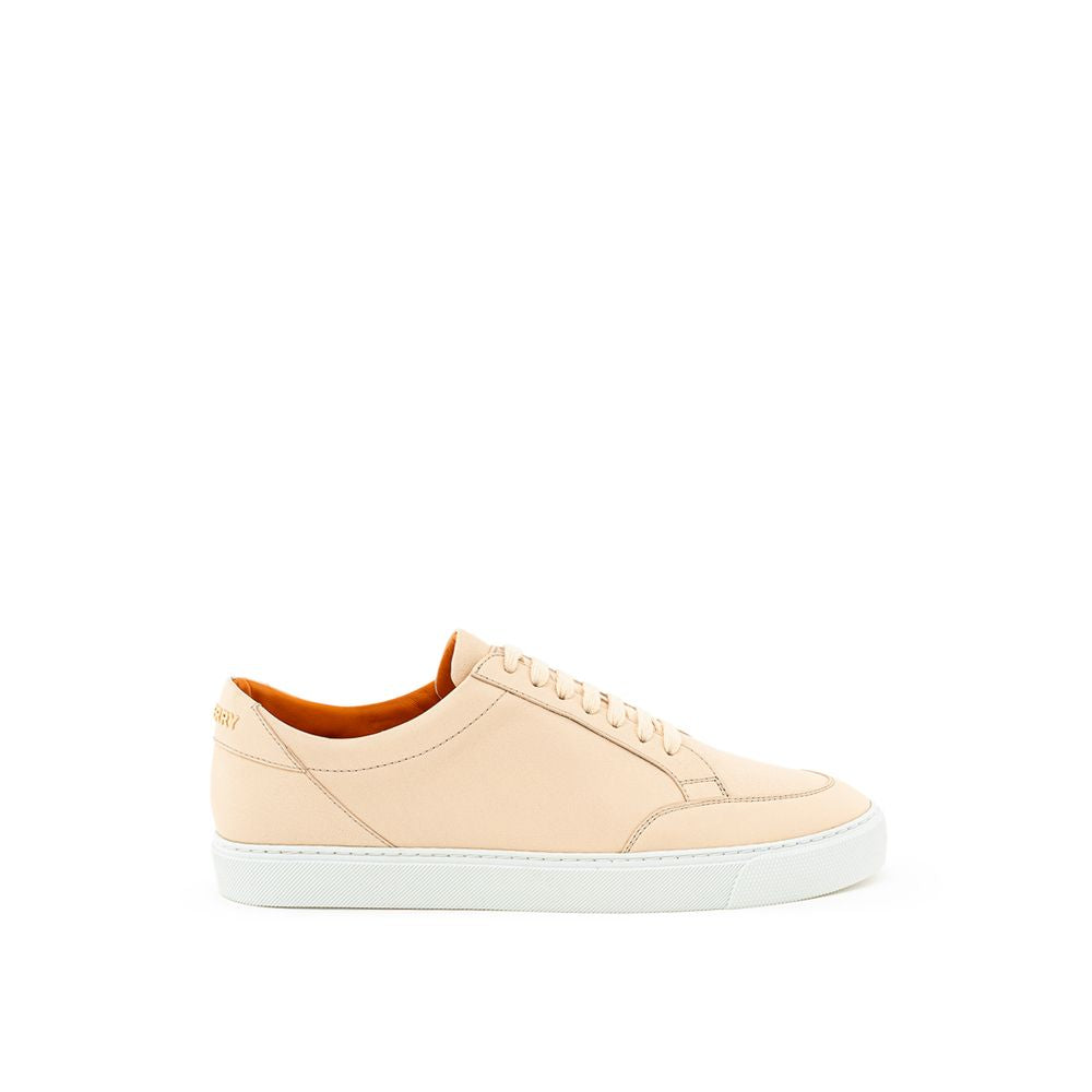 Burberry pink leather low-top sneakers-1