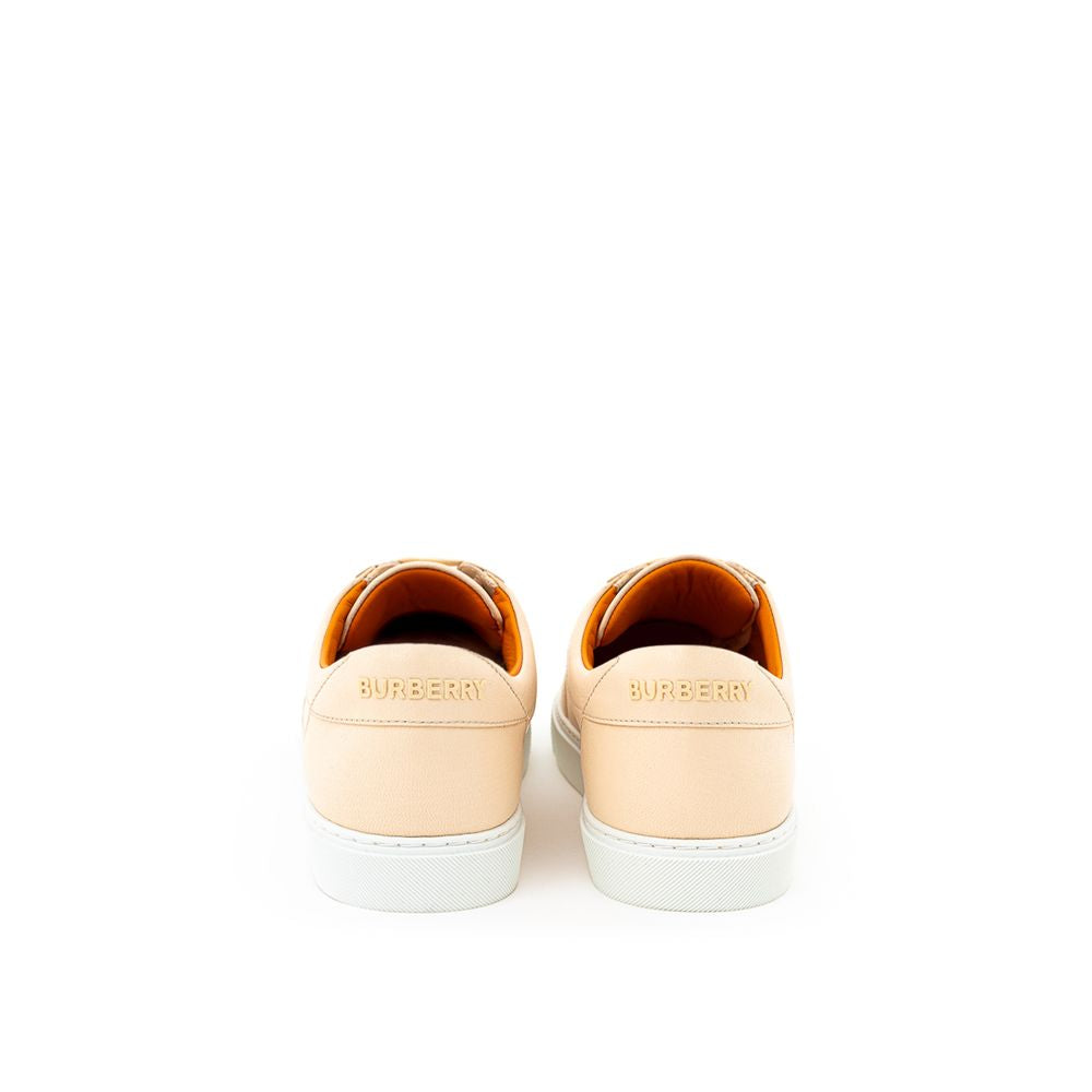 Burberry pink leather low-top sneakers-3
