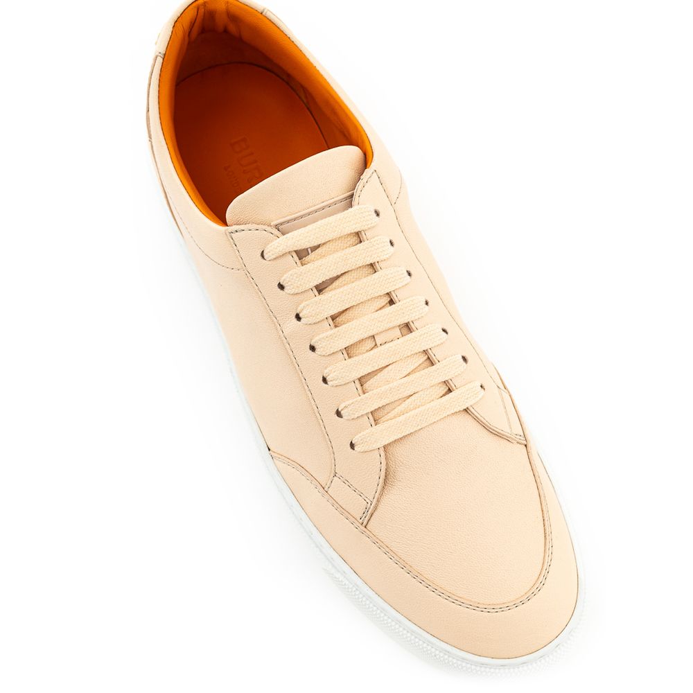 Burberry pink leather low-top sneakers-4