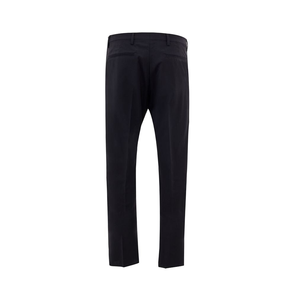 Valentino Elegant Wool Trousers in Black-2