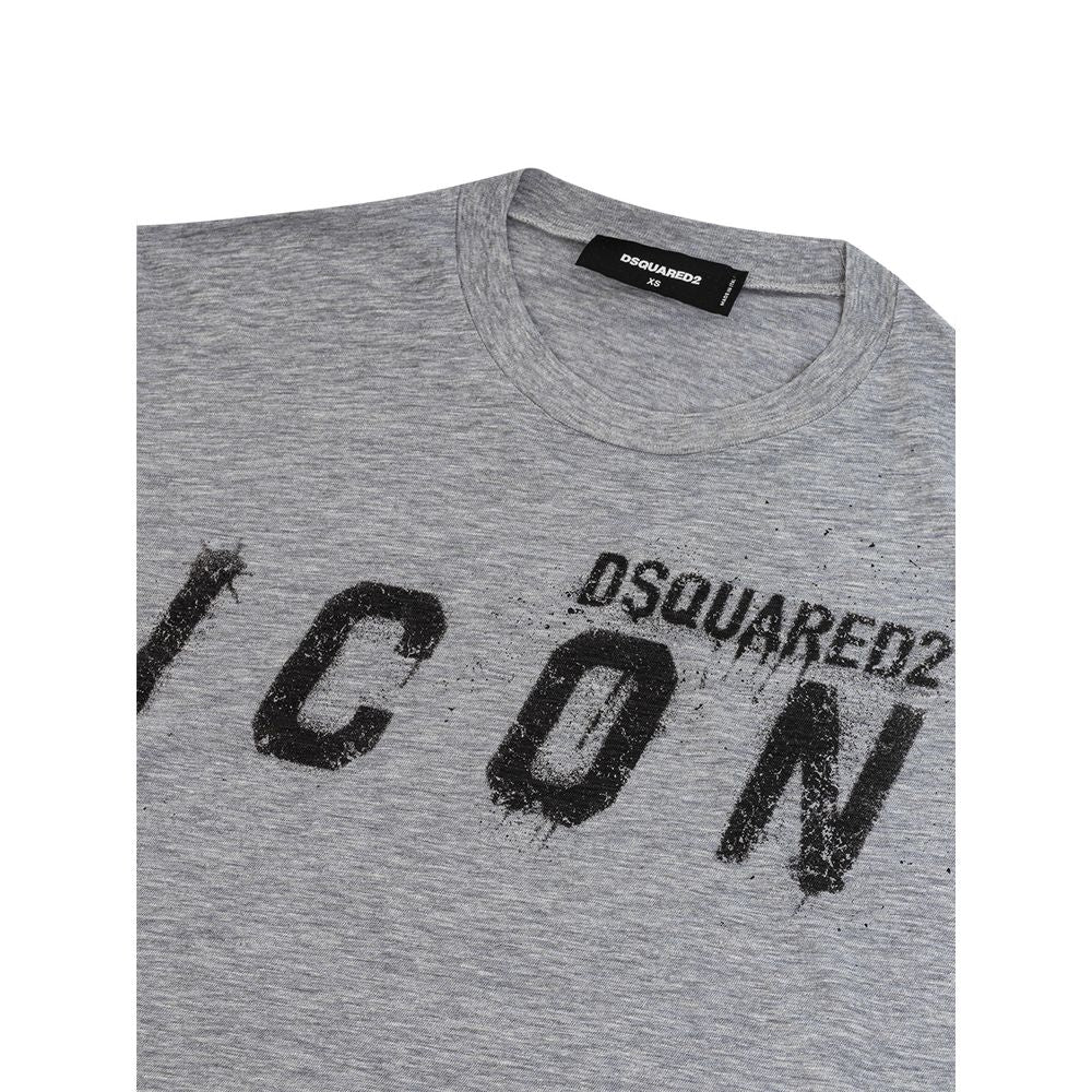 Dsquared² Elegant grey cotton t-shirt for stylish men-3