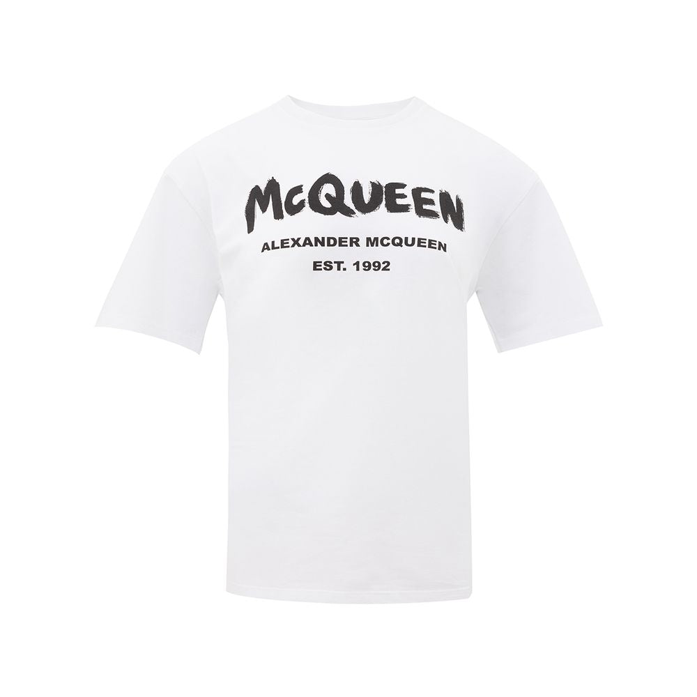 Alexander McQueen T-shirt in white cotton