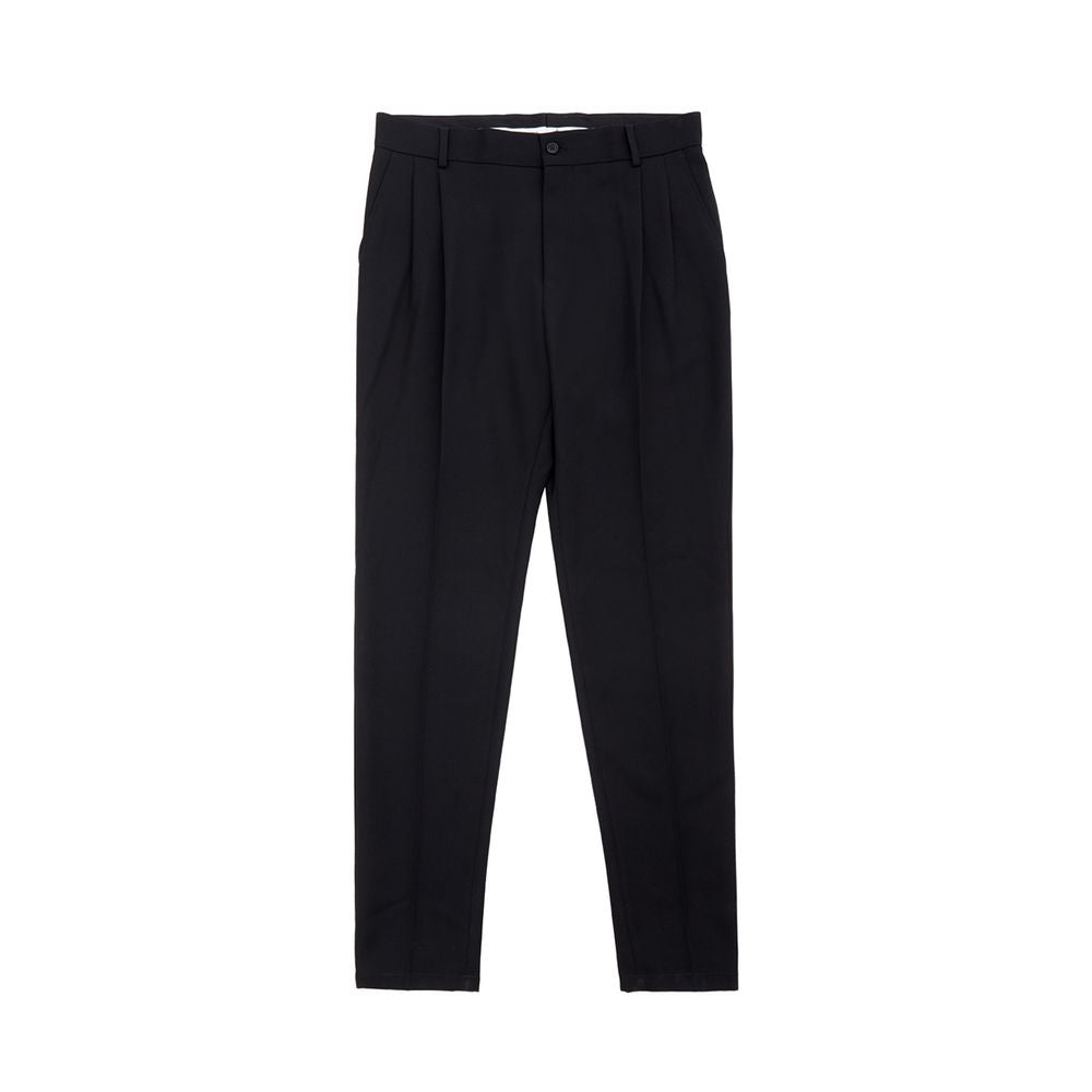 Dolce & Gabbana Elegante schwarze Polyesterhose für Männer-1
