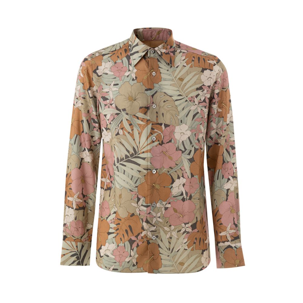 Tom Ford patterned shirt made of multicolor lyocell-1