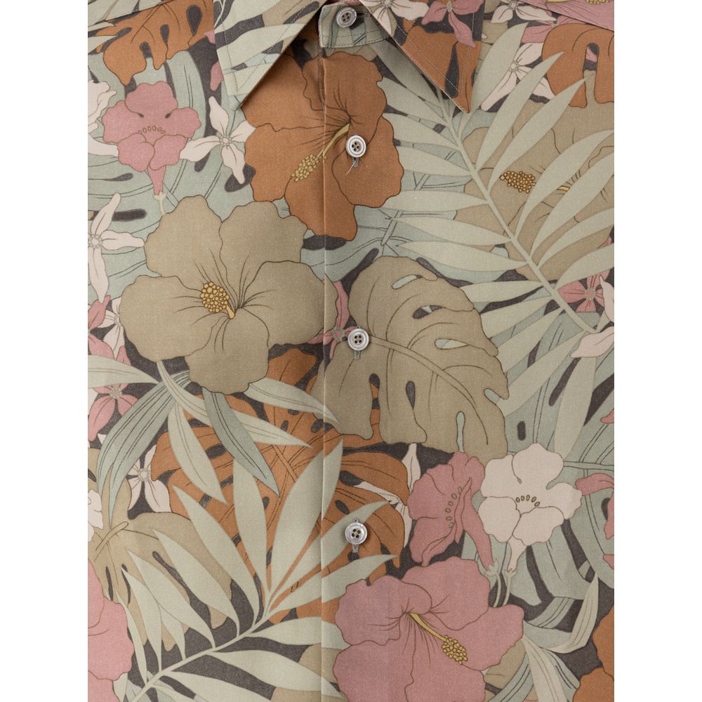 Tom Ford patterned shirt made of multicolor lyocell-3