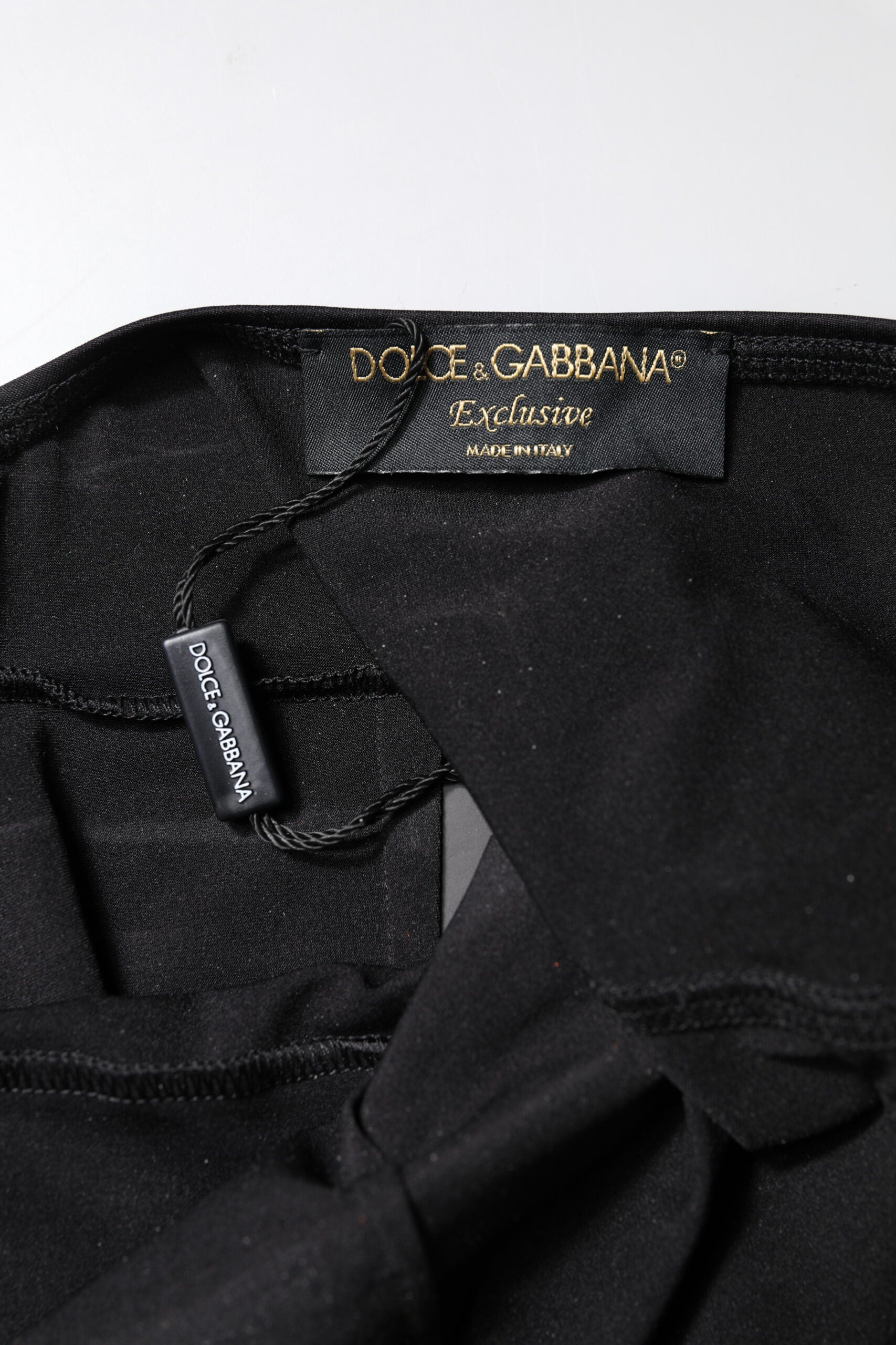 Dolce & Gabbana Schwarzer ärmelloser Bodycon Frauen Jumpsuit Kleid-8