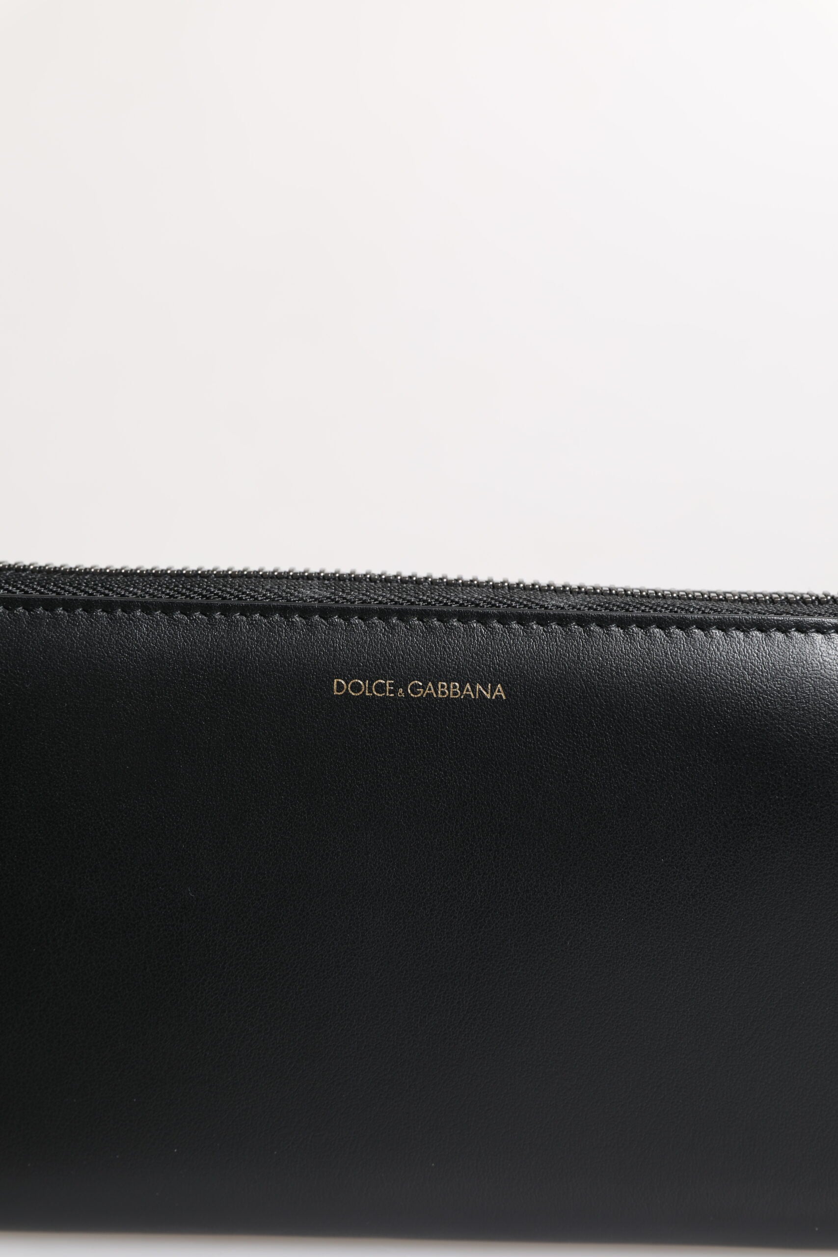 Cartera continental de piel exótica en relieve negra y azul de Dolce & Gabbana-3