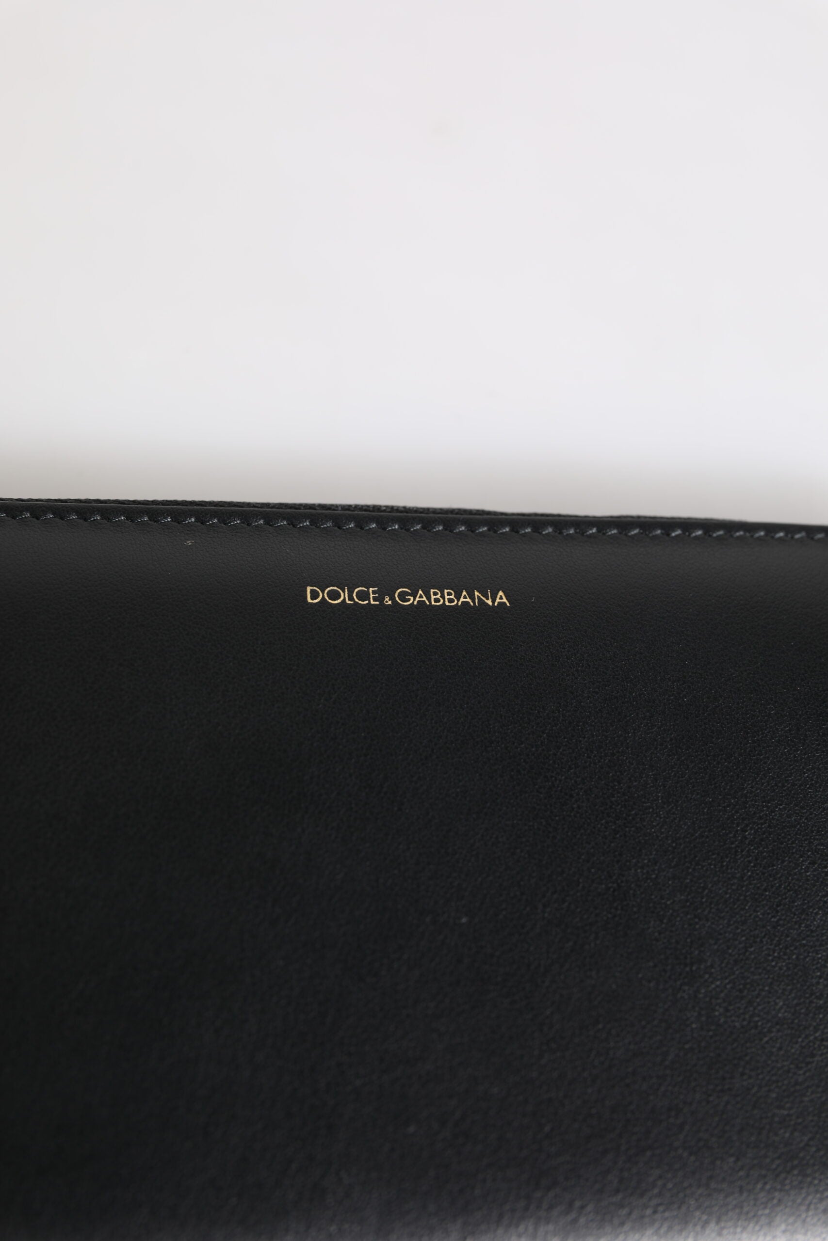 Dolce & Gabbana Schwarz-Blau Exotisches Leder Geprägte Kontinental Brieftasche-6