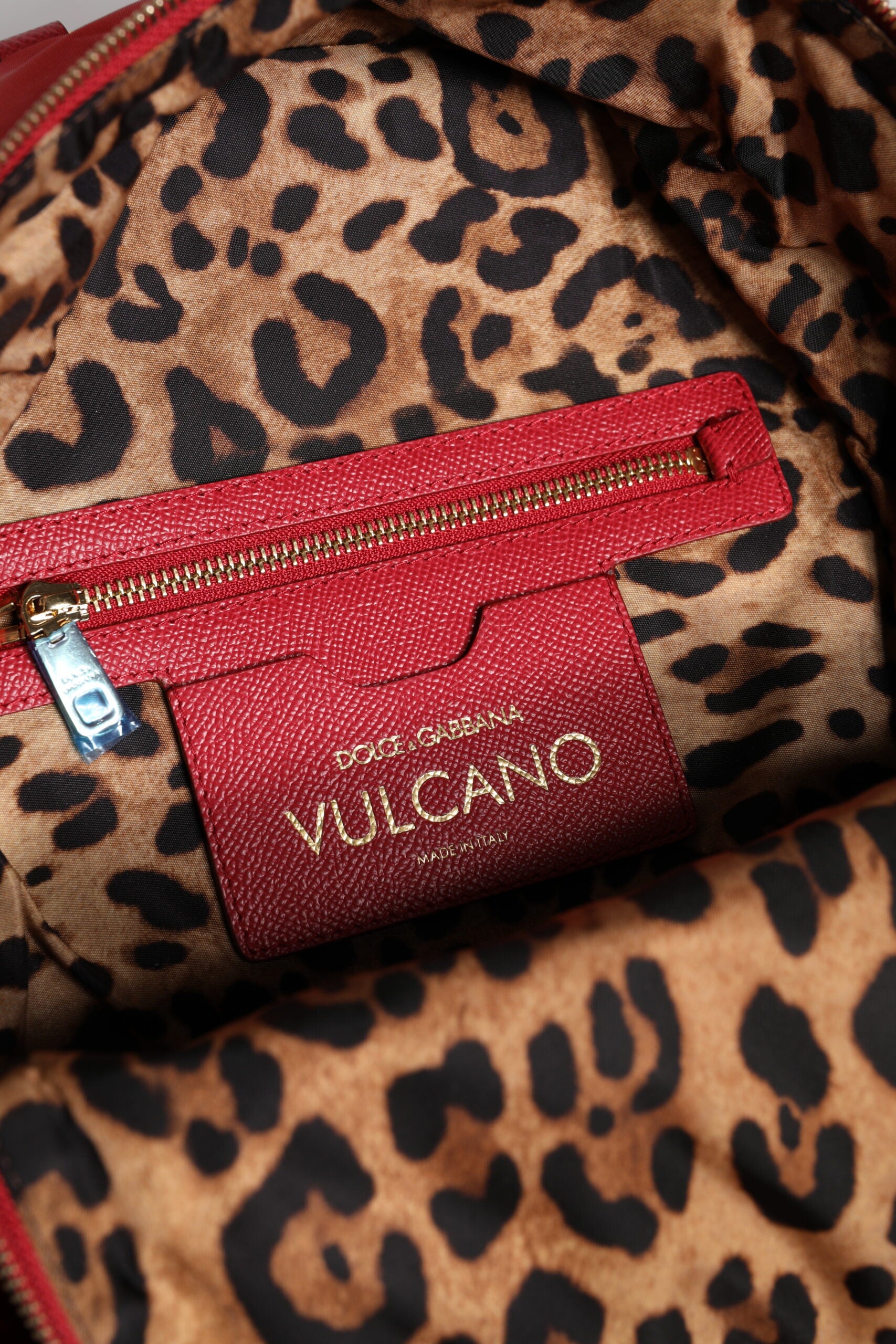 Dolce & Gabbana Rot #DGFAMILY VULCANO Verschönerung Rucksack Tasche-8