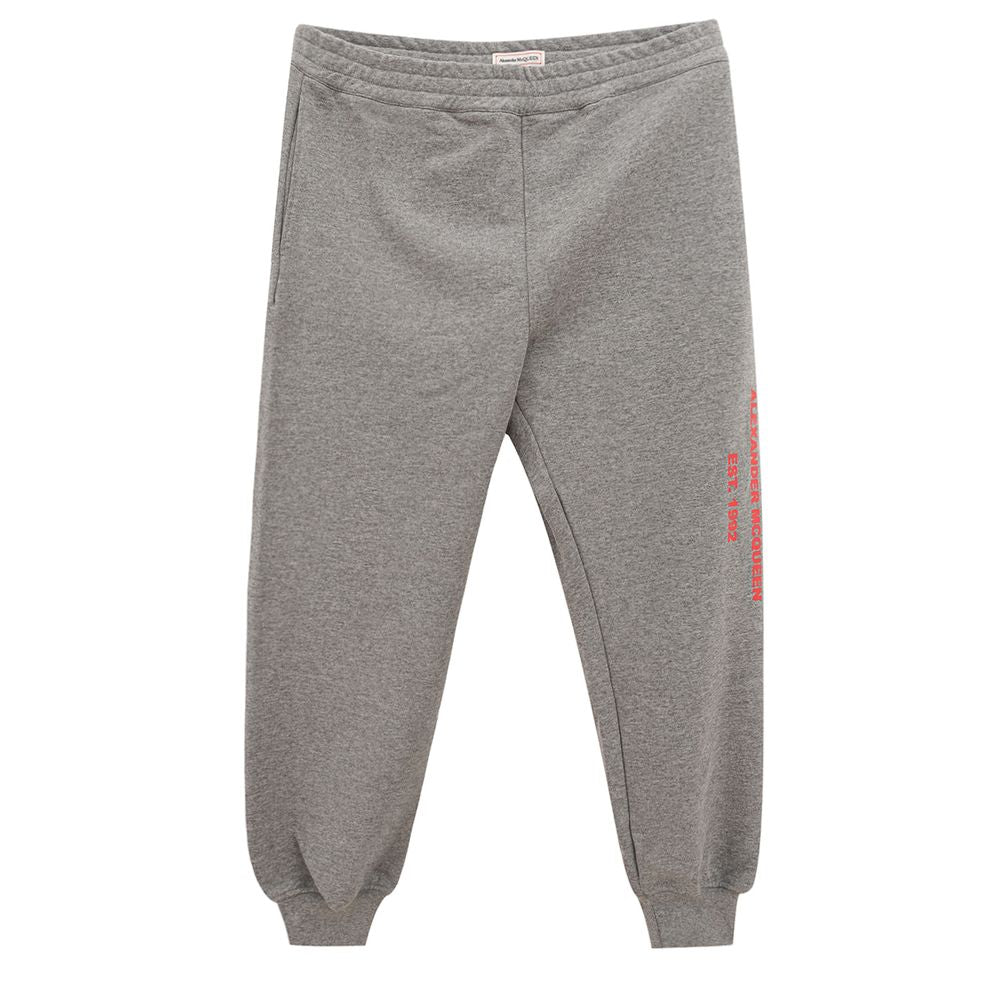 Alexander McQueen chic grey trousers in a cotton blend