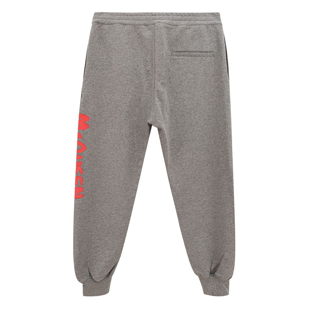Alexander McQueen chic grey trousers in a cotton blend-2