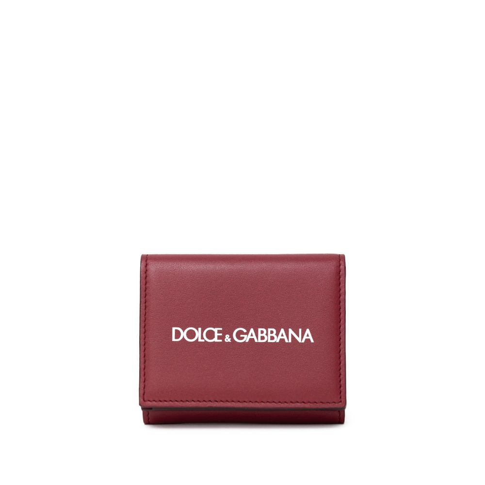 Dolce & Gabbana Brieftasche aus rotem Kalbsleder-1