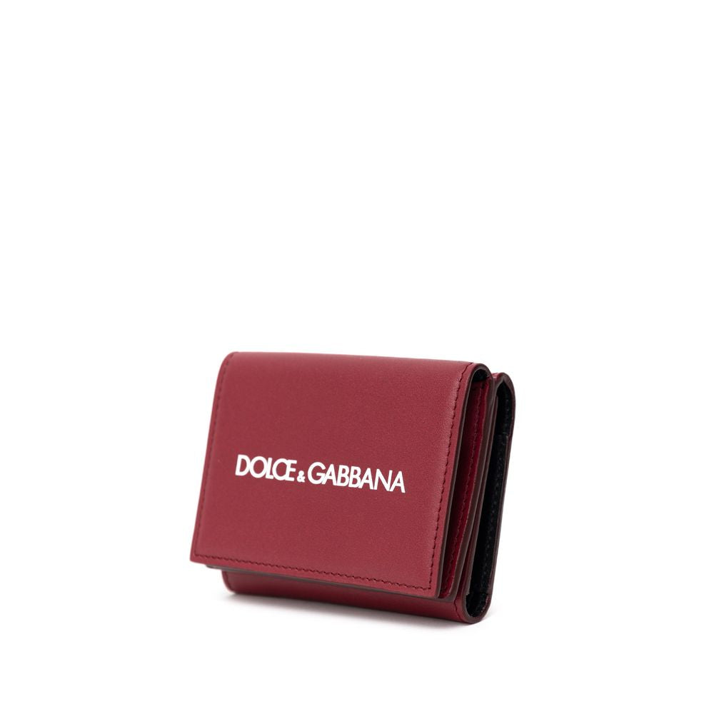 Dolce & Gabbana Brieftasche aus rotem Kalbsleder-3