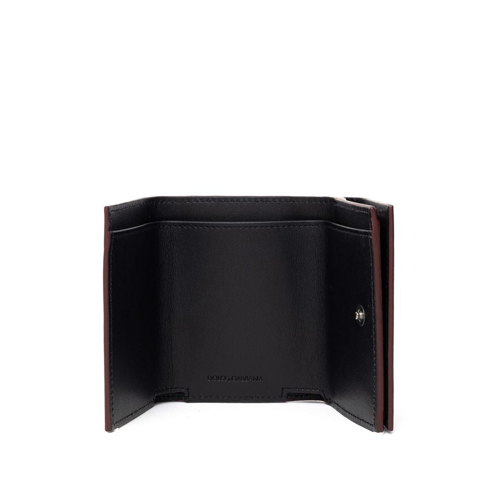 Dolce & Gabbana Brieftasche aus rotem Kalbsleder-5