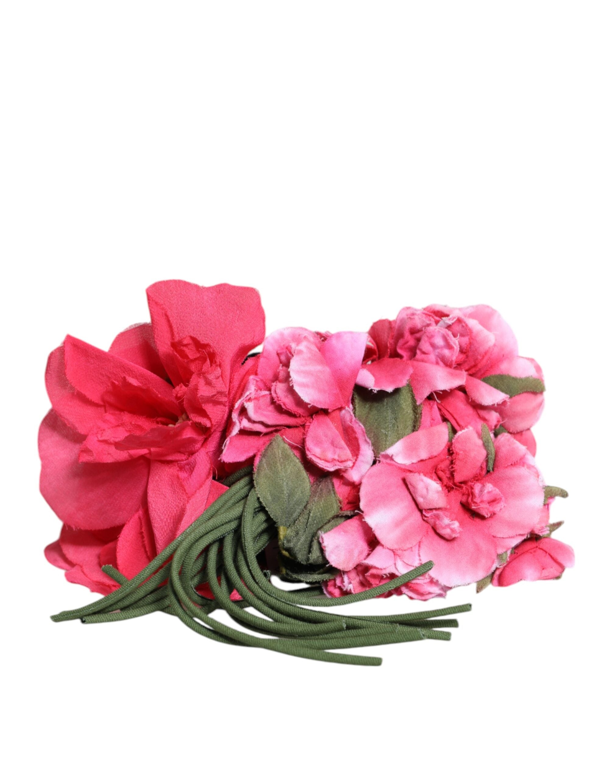 Dolce & Gabbana Multicolor Floral Applique Detail Krawattengürtel-2
