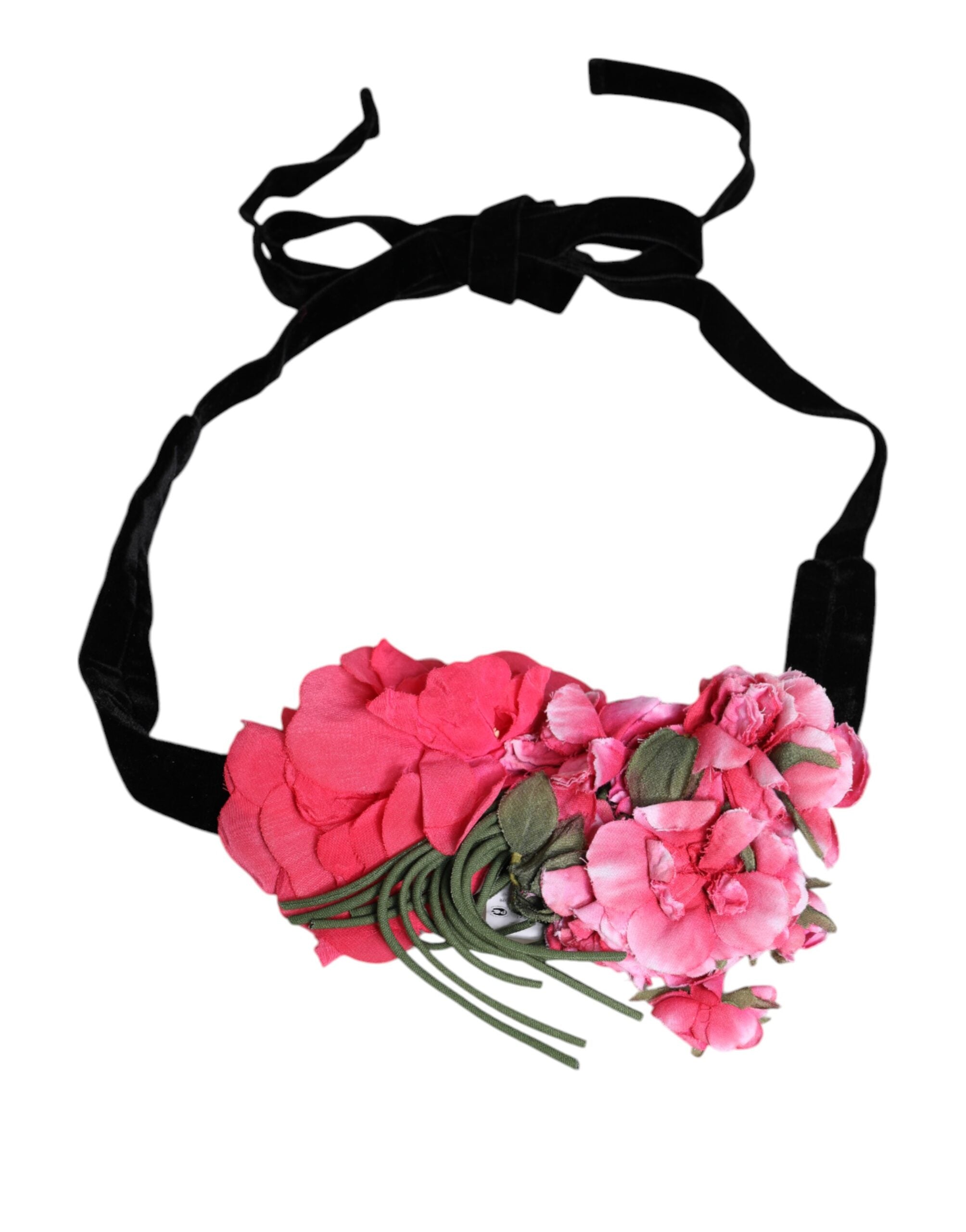 Dolce & Gabbana Multicolor Floral Applique Detail Krawattengürtel-3