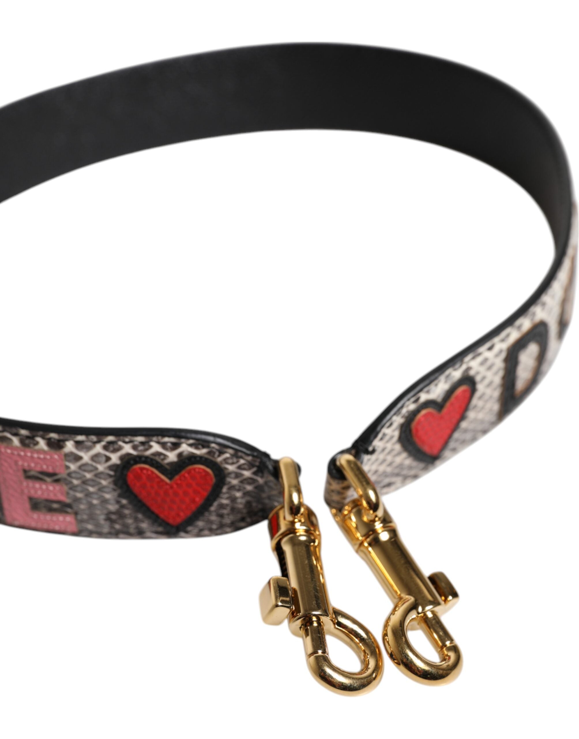 Correa de hombro para bolso con parche DG AMORE multicolor de Dolce & Gabbana-4