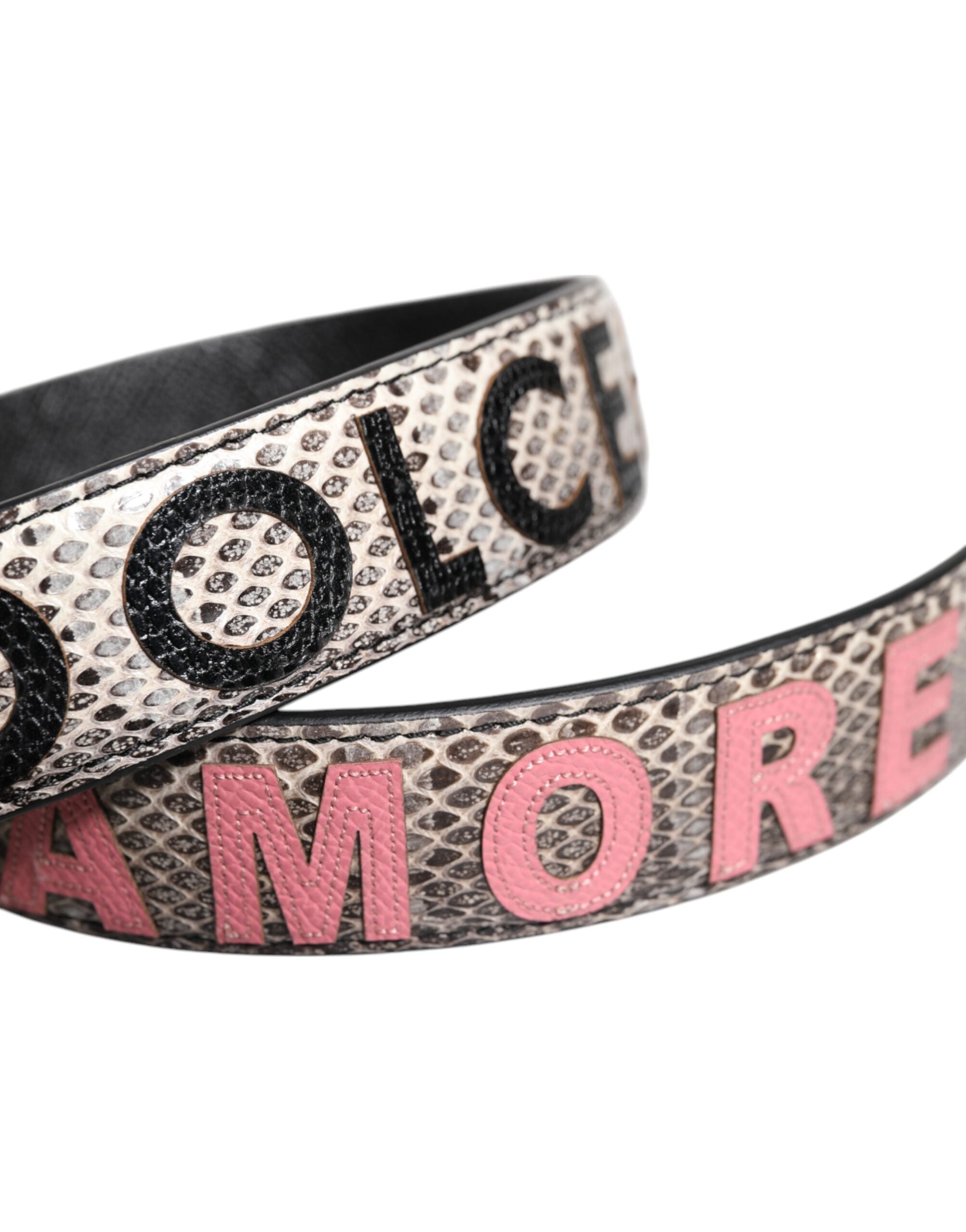 Correa de hombro para bolso con parche DG AMORE multicolor de Dolce & Gabbana-5