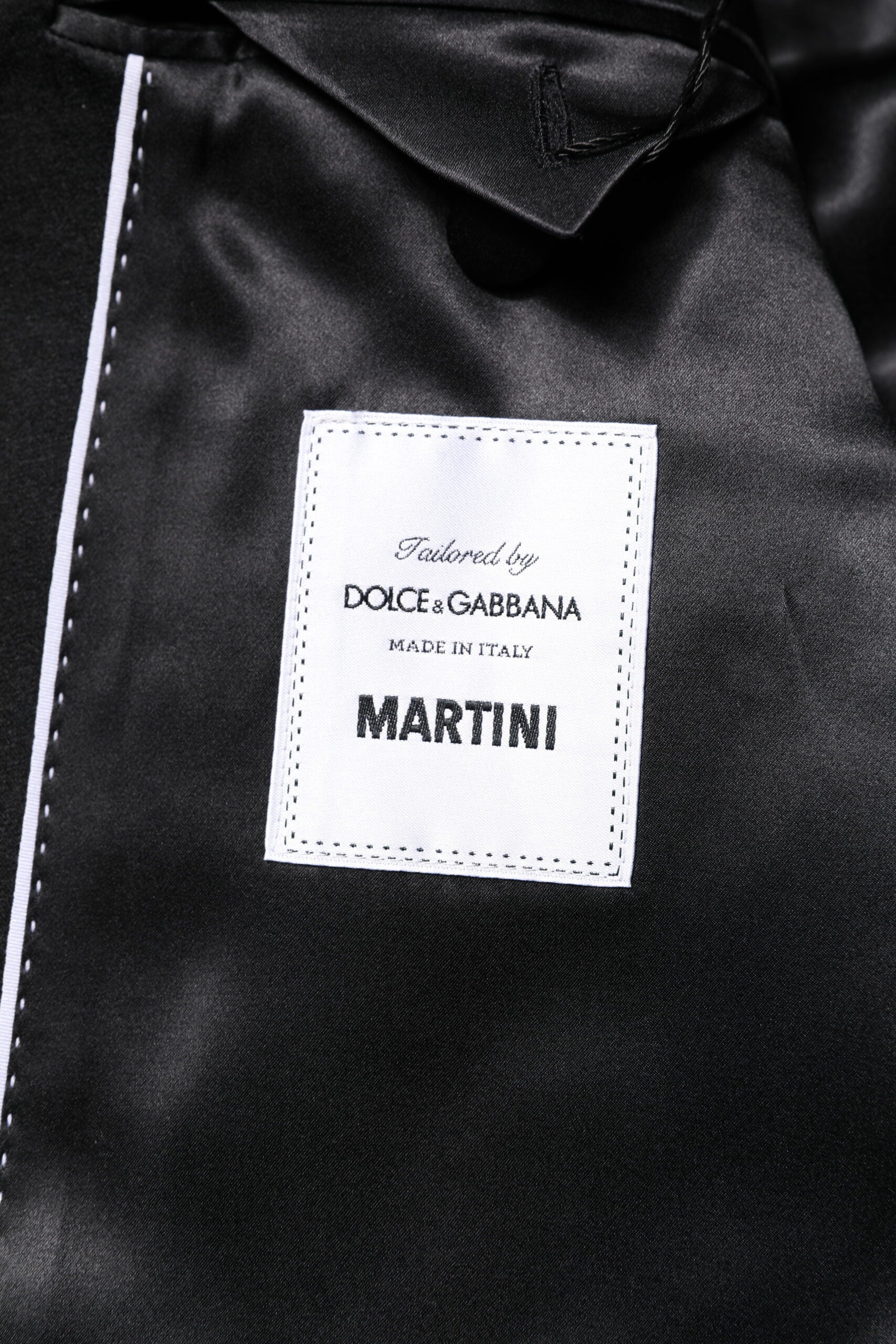 Dolce & Gabbana Schwarzer einreihiger Herrenmantel MARTINI Blazer-6