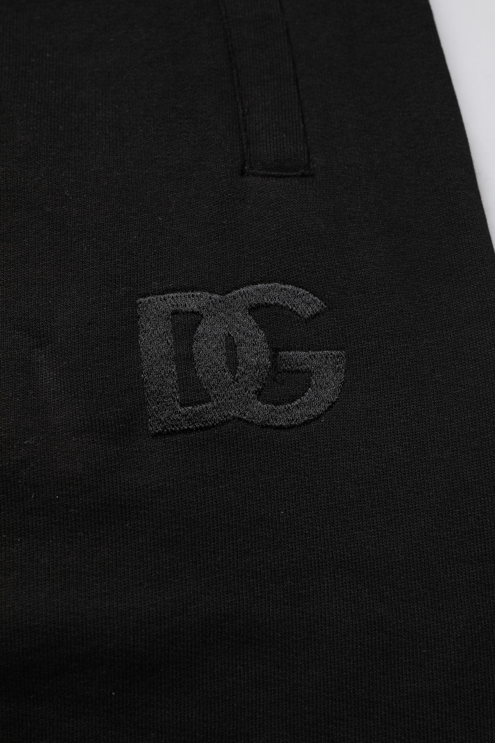 Dolce & Gabbana Schwarze Baumwoll-Jogger-Sweatpants mit mittlerer Taille-6