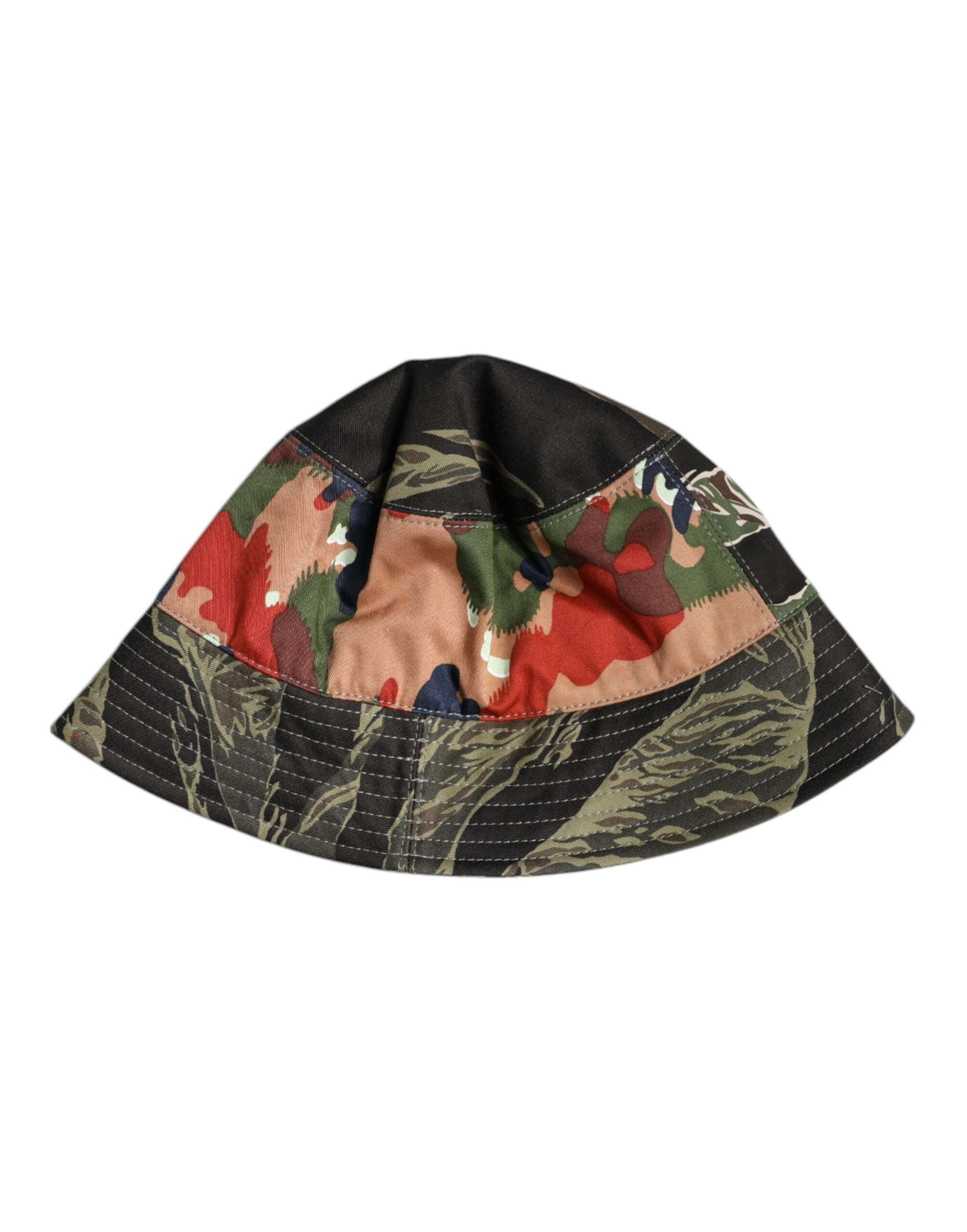 Dolce & Gabbana Multicolor DG Plaque Breite Krempe Eimer Hut-4