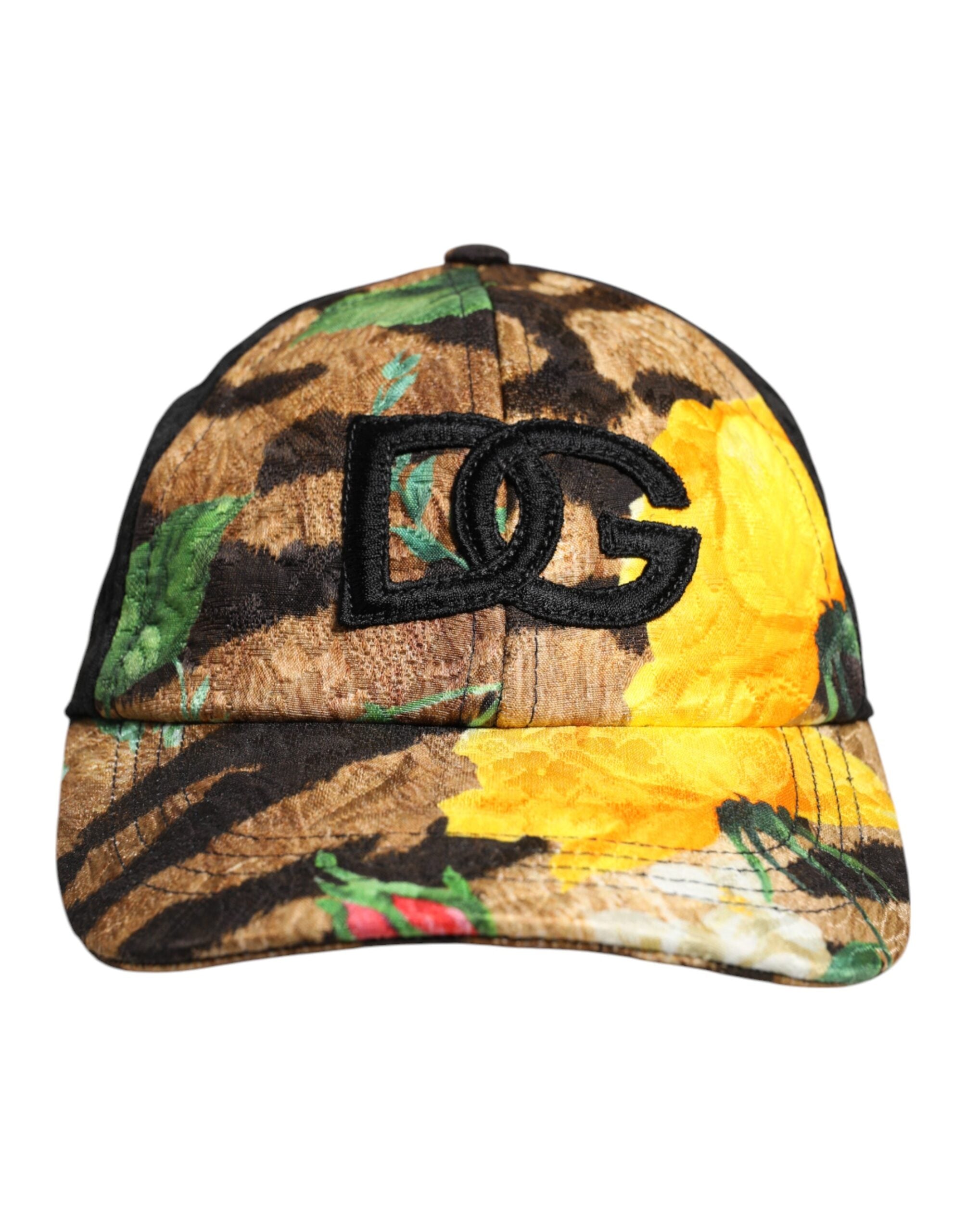 Gorra de béisbol de 6 paneles con parche del logotipo DG multicolor de Dolce & Gabbana-2
