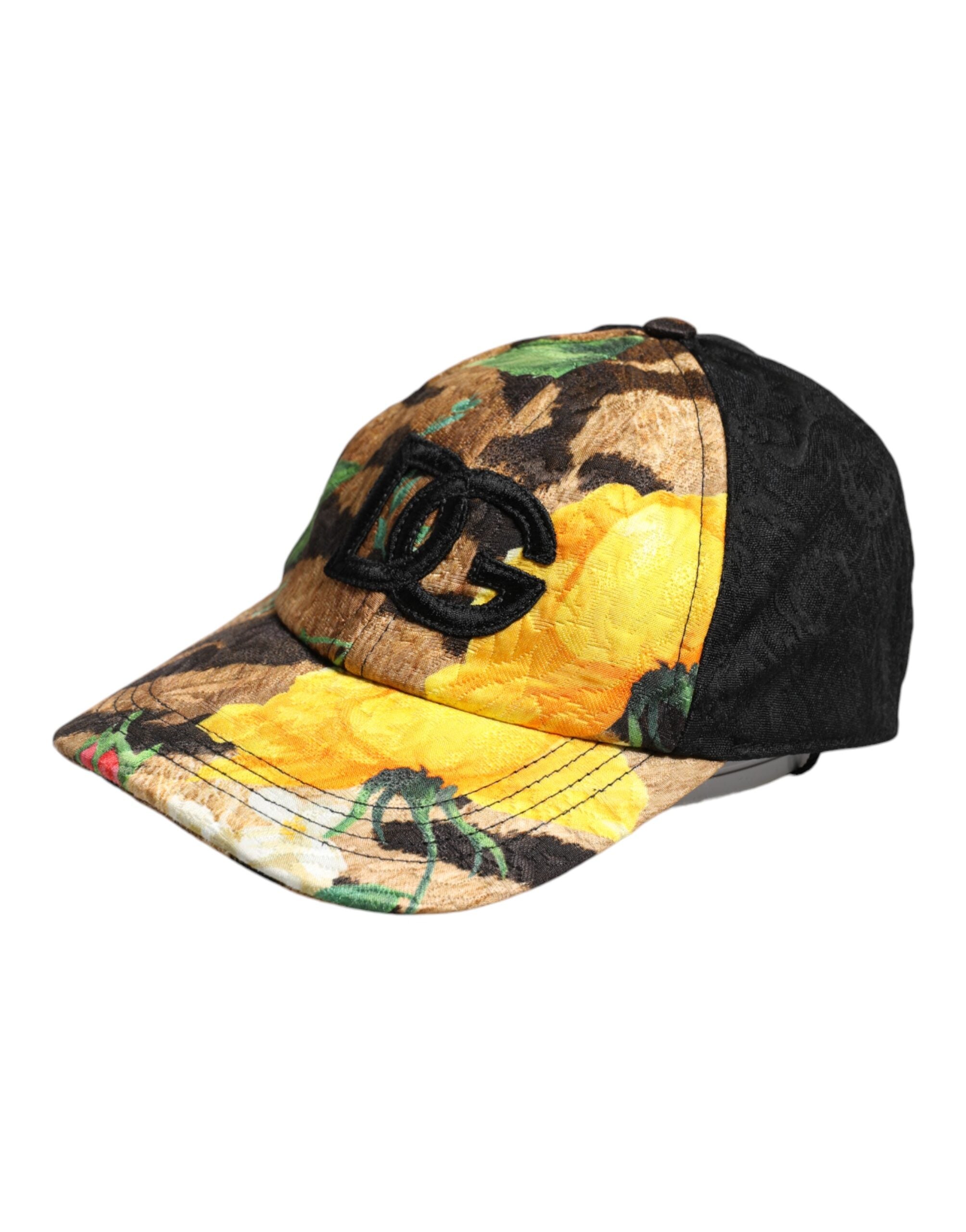 Gorra de béisbol de 6 paneles con parche del logotipo DG multicolor de Dolce & Gabbana-3