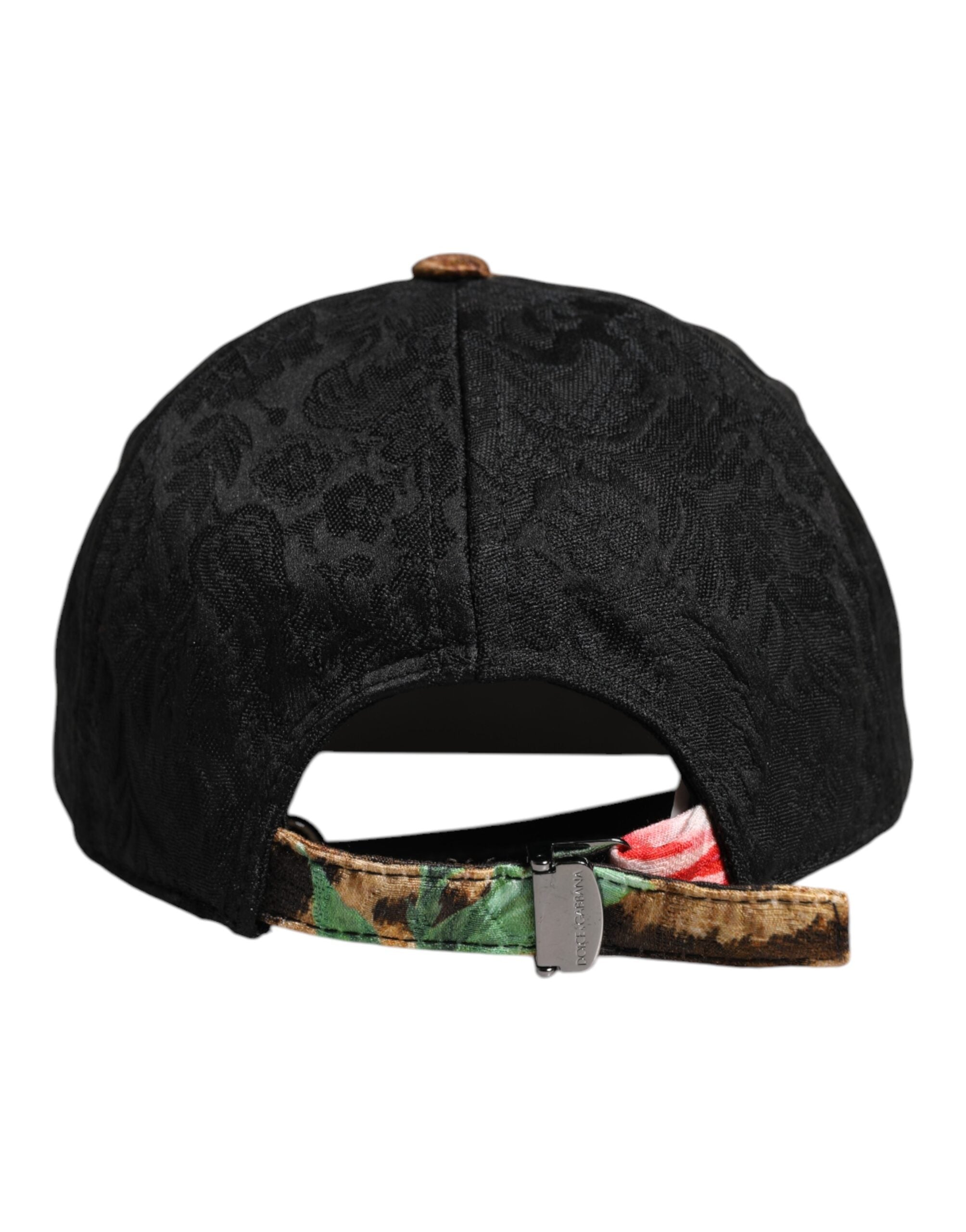 Gorra de béisbol de 6 paneles con parche del logotipo DG multicolor de Dolce & Gabbana-5