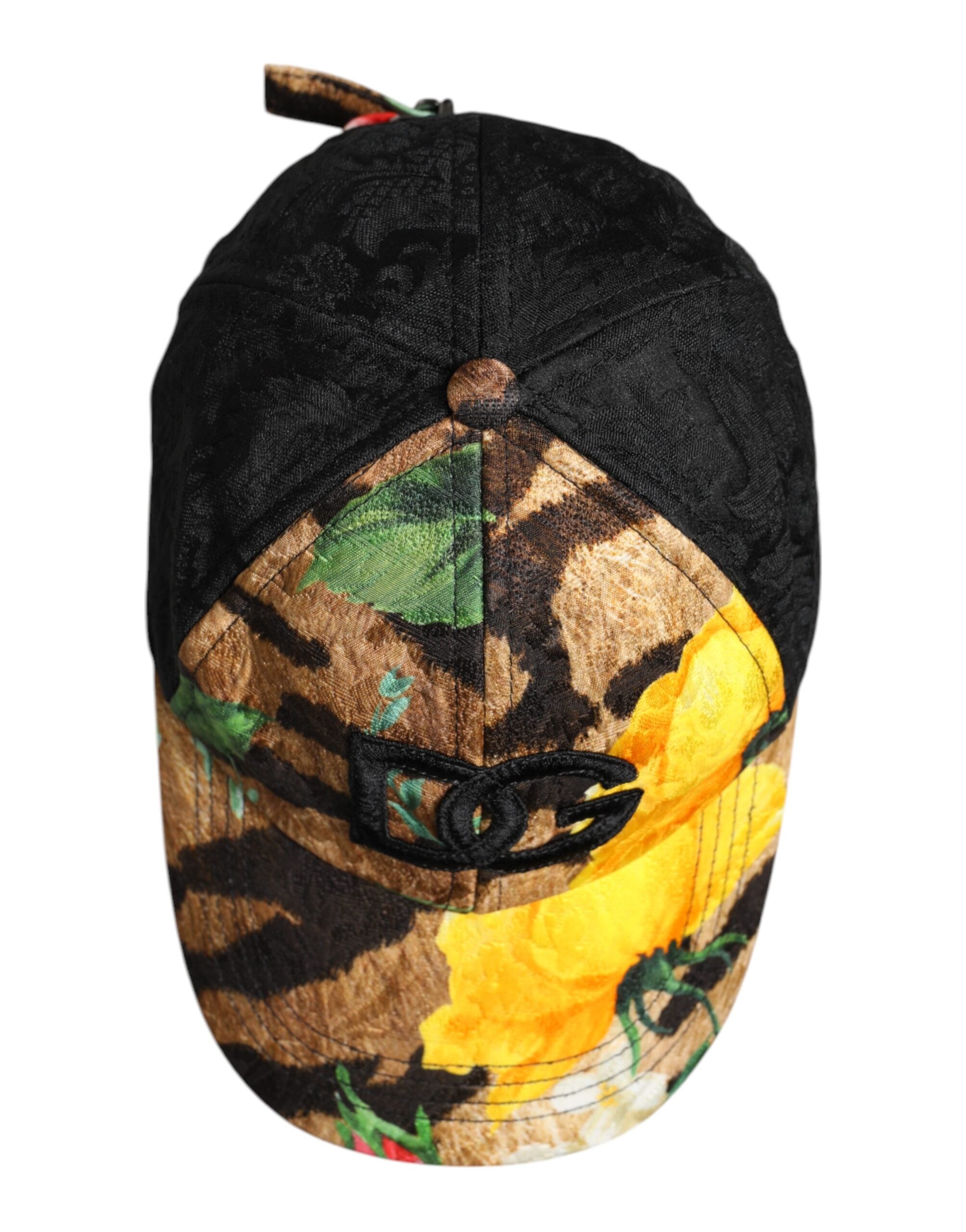 Gorra de béisbol de 6 paneles con parche del logotipo DG multicolor de Dolce & Gabbana-6
