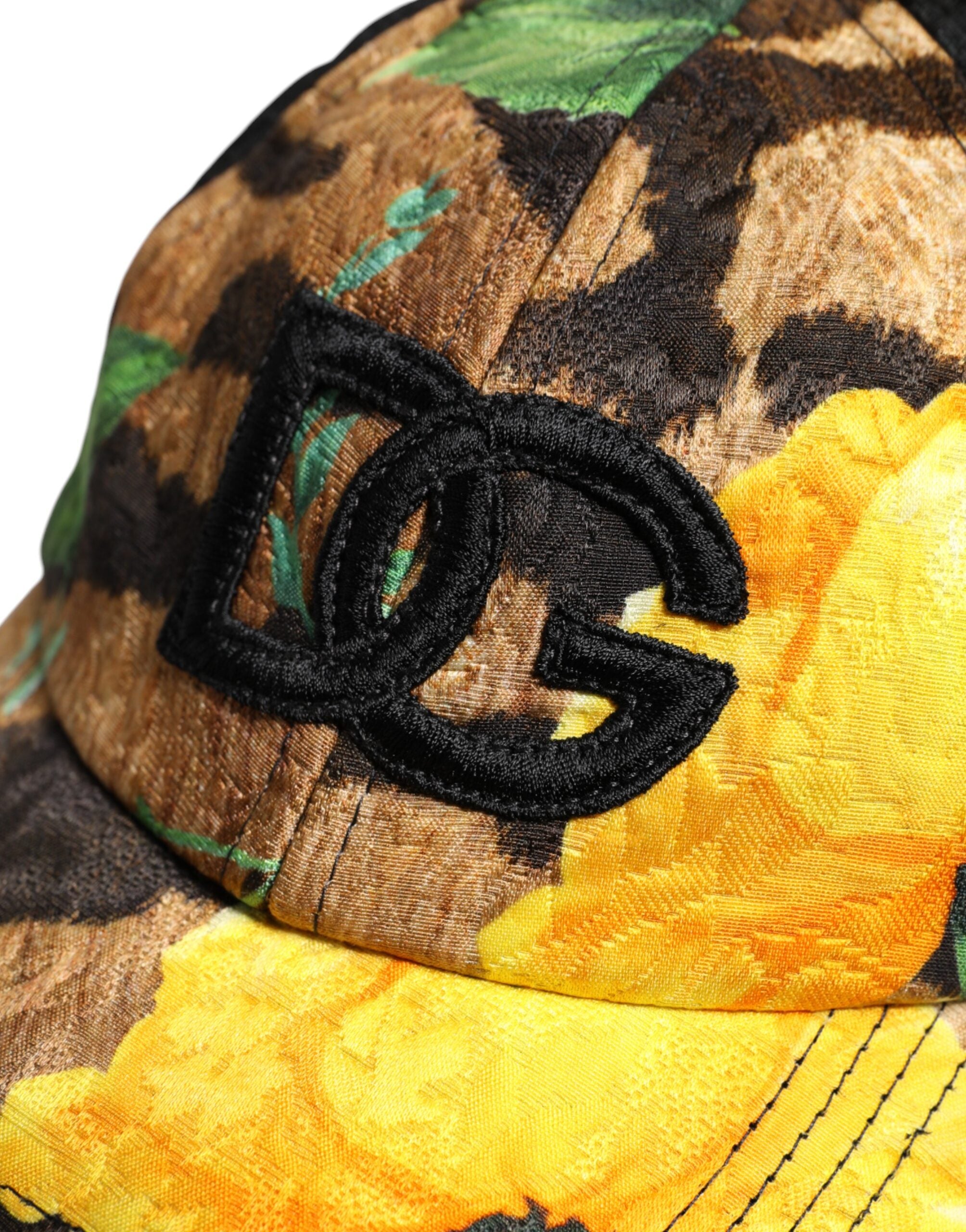 Gorra de béisbol de 6 paneles con parche del logotipo DG multicolor de Dolce & Gabbana-7