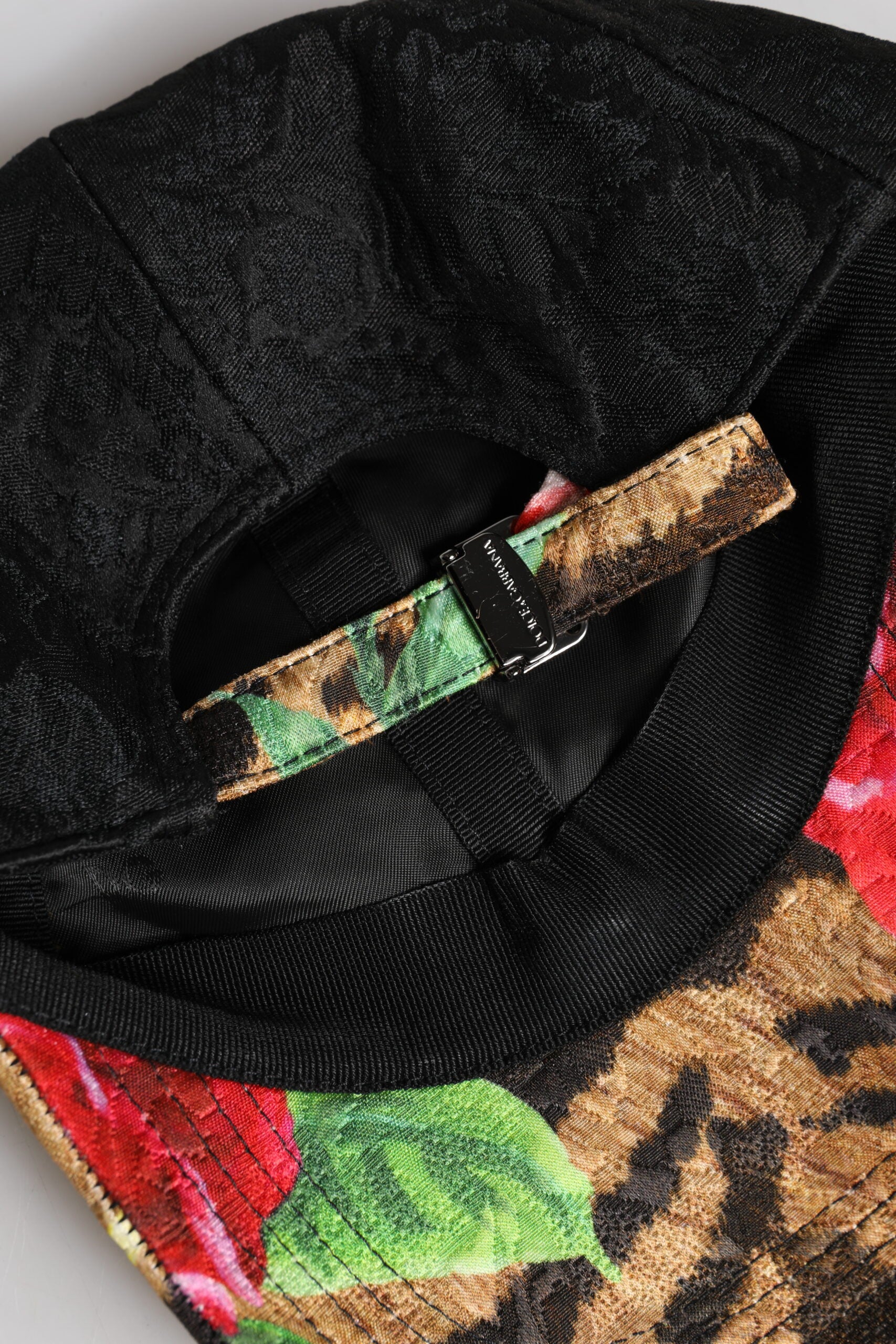 Gorra de béisbol de 6 paneles con parche del logotipo DG multicolor de Dolce & Gabbana-8