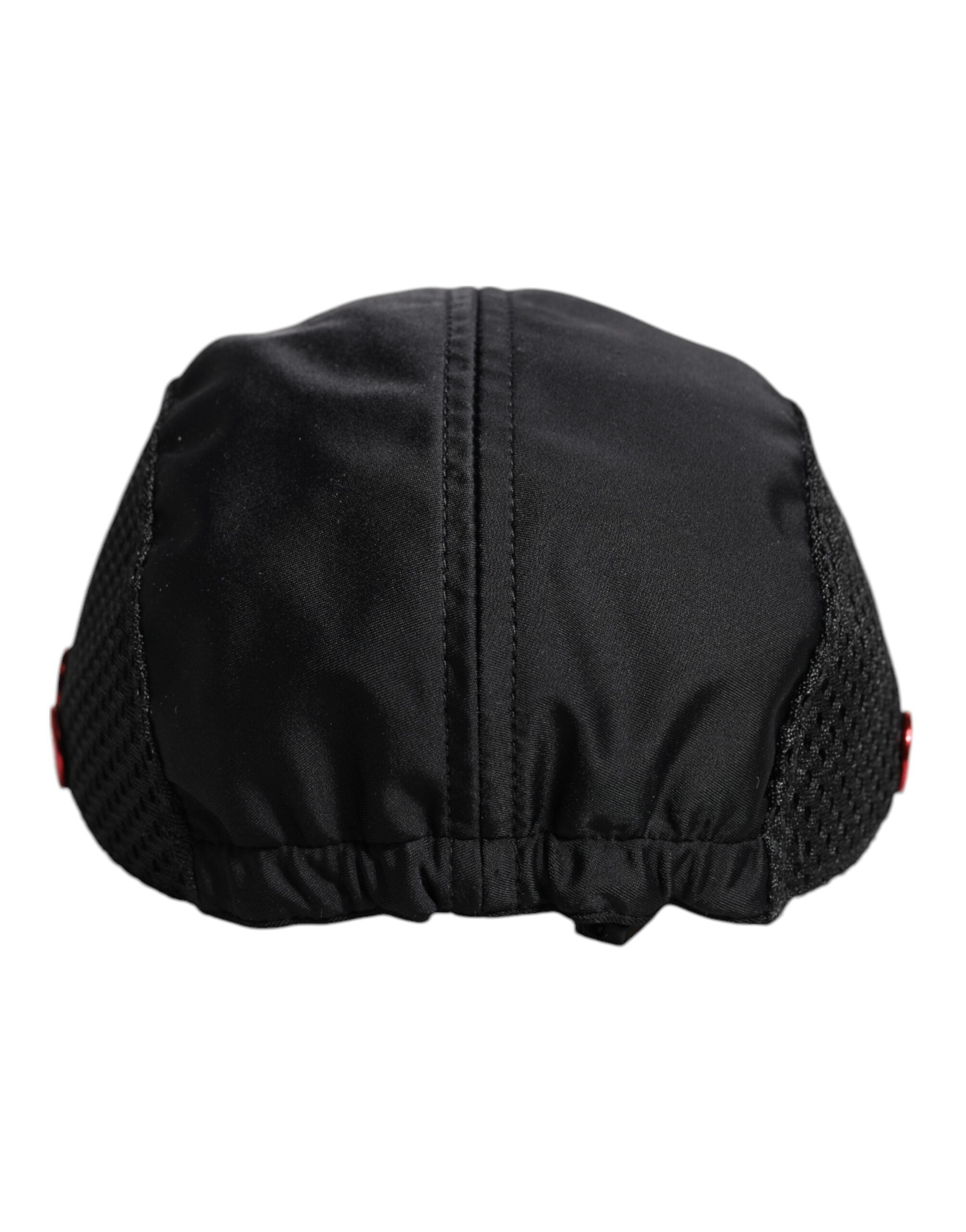 Dolce & Gabbana Schwarze Nylon DG Logo 6 Panels Baseballmütze-5