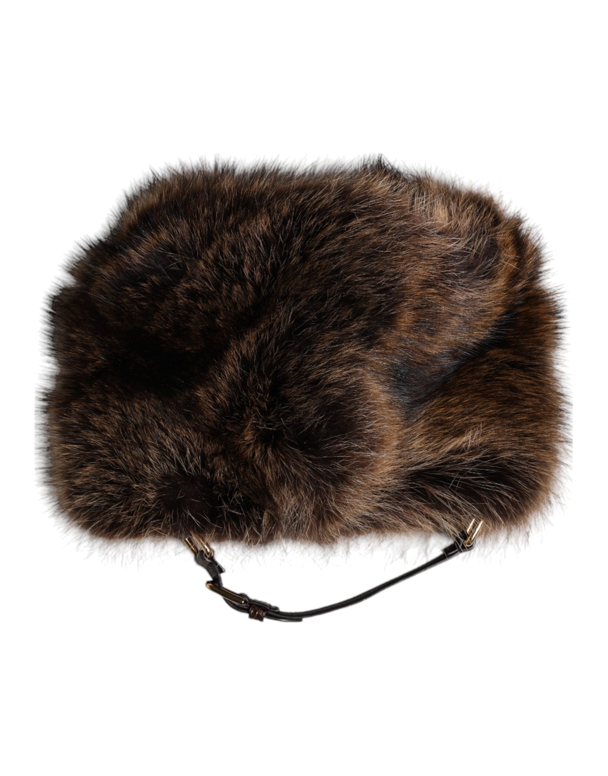 Sombrero de pescador de piel marrón para mujer de Dolce & Gabbana-3