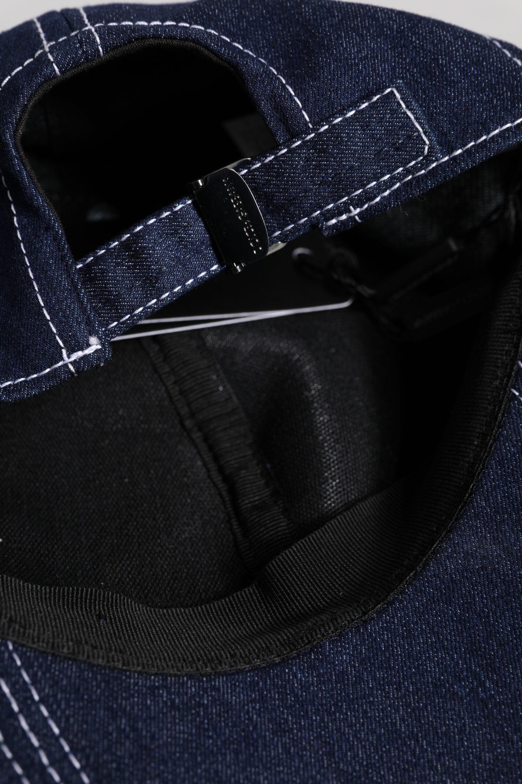Dolce & Gabbana Blaue Baseballkappe mit Kristallverzierung-8