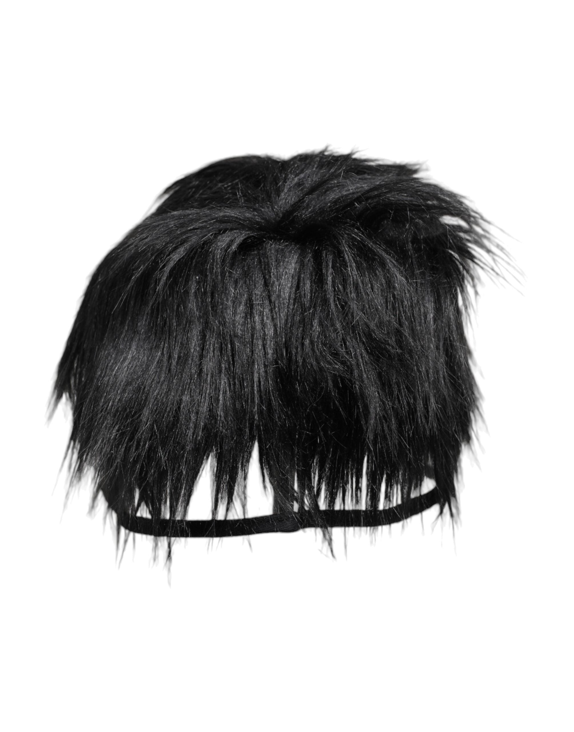 Dolce & Gabbana Black Faux Fur Bucket Hat-3