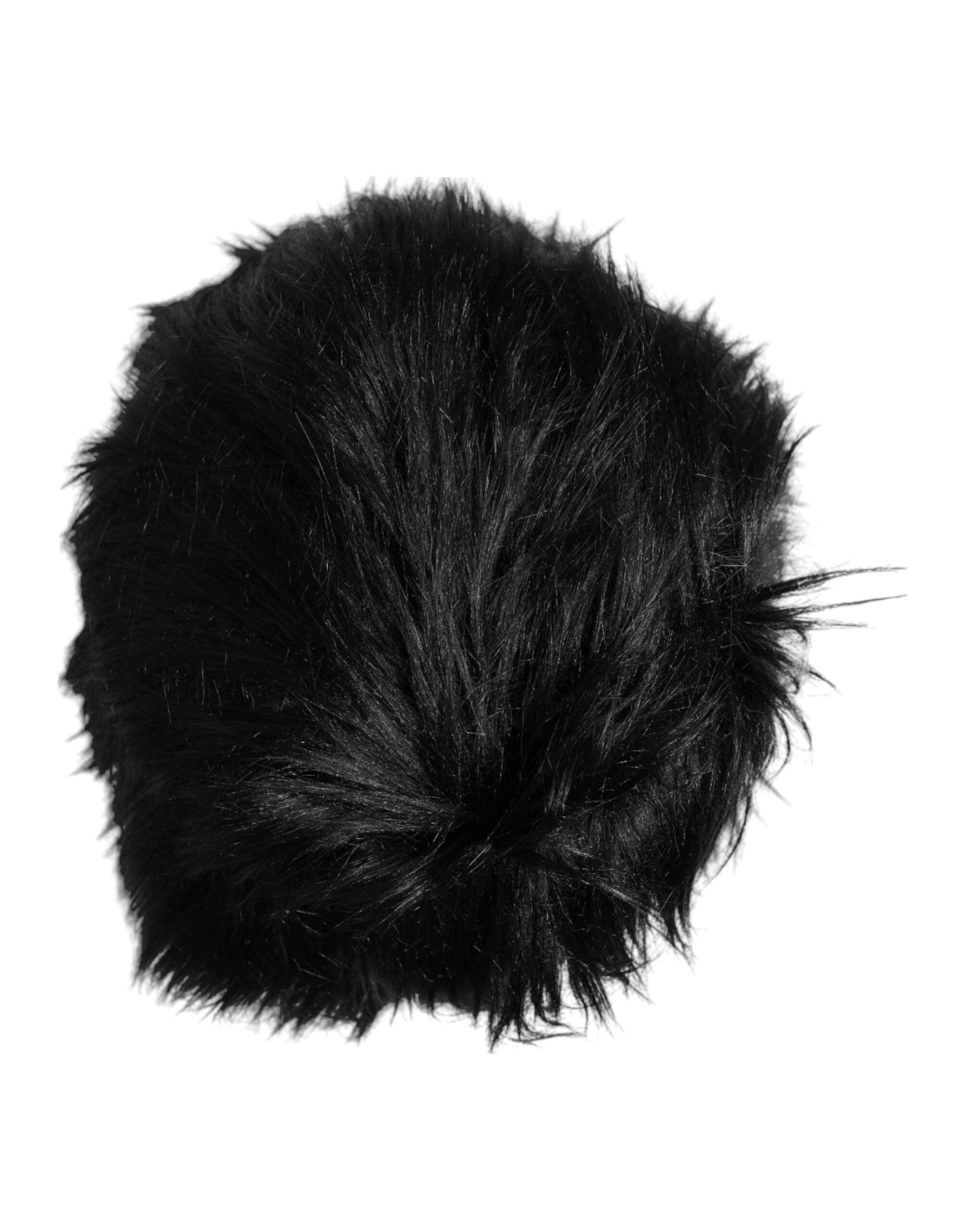 Dolce & Gabbana Black Faux Fur Bucket Hat-4