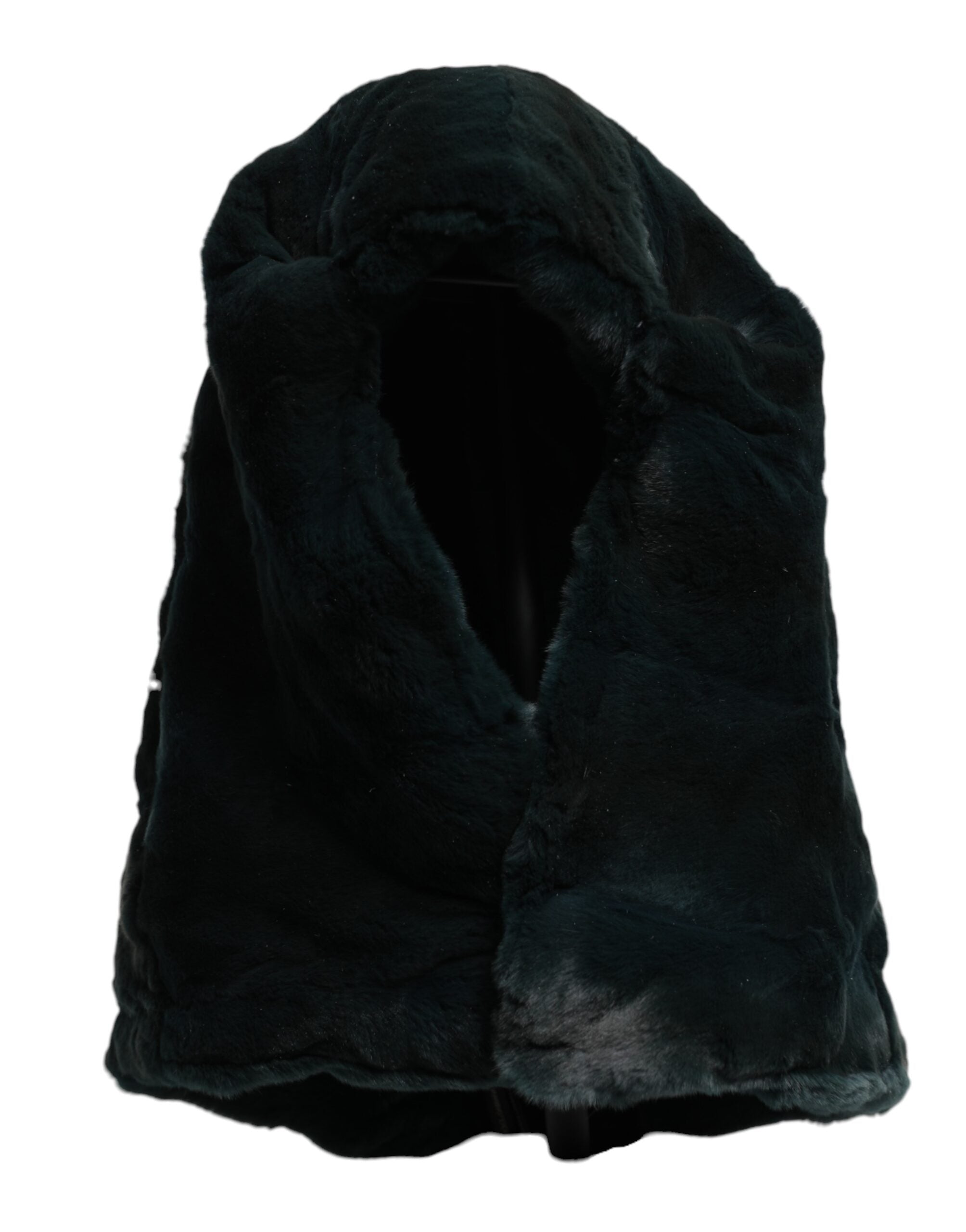 Dolce & Gabbana Black Weasel Fur Women's Beanie Hat-2