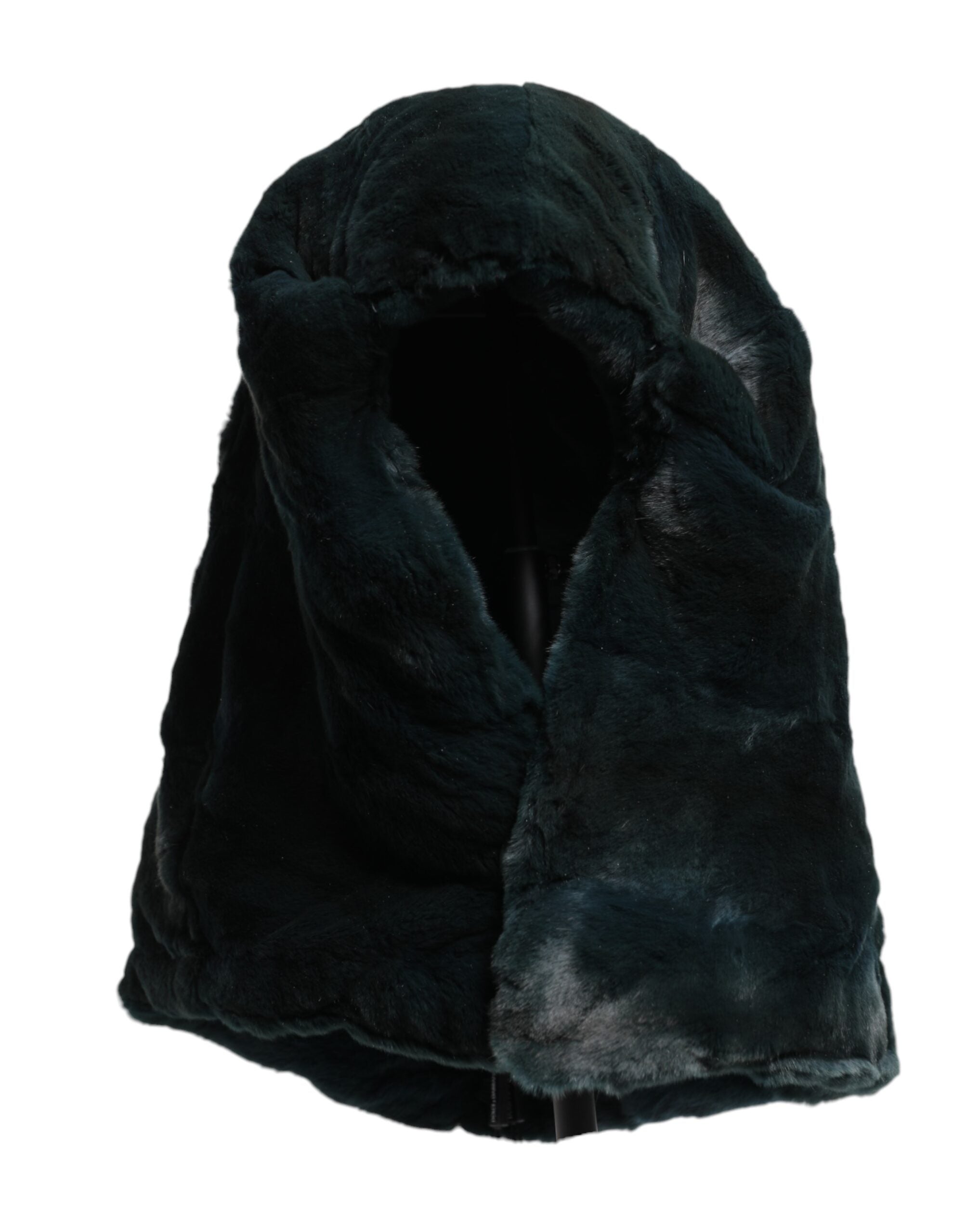 Dolce & Gabbana Black Weasel Fur Women's Beanie Hat-3