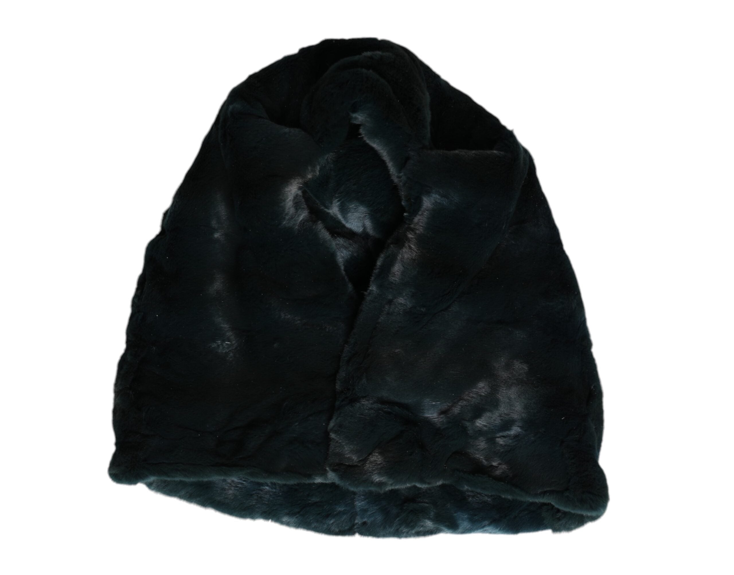 Dolce & Gabbana Black Weasel Fur Women's Beanie Hat-4