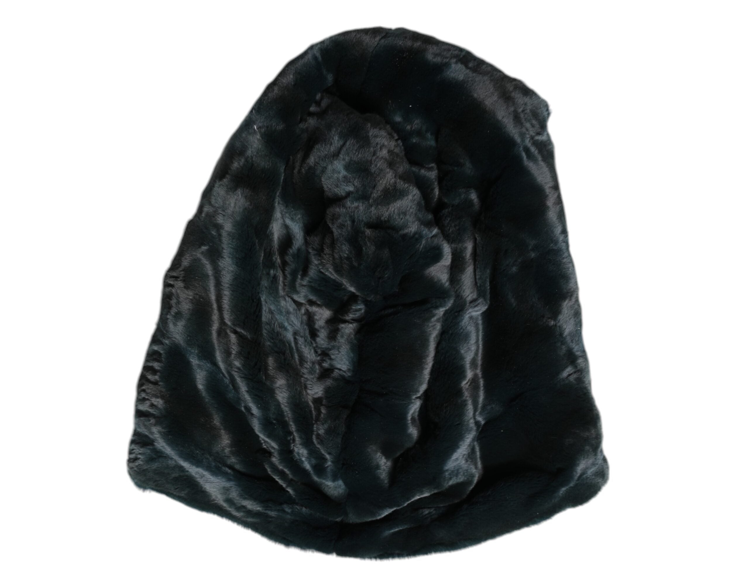 Dolce & Gabbana Black Weasel Fur Women's Beanie Hat-5