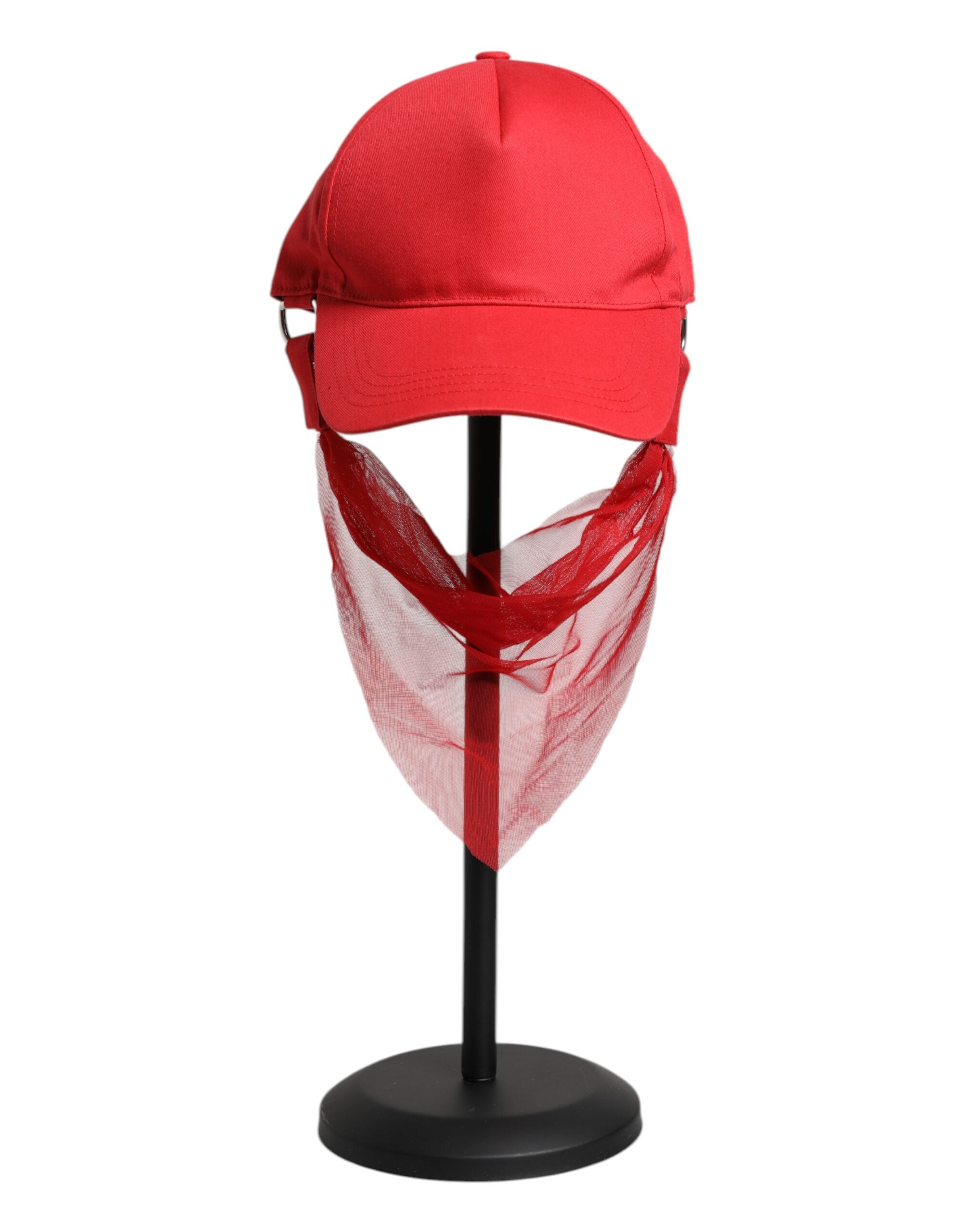 Dolce & Gabbana Rote Baumwolle 6 Panels Frauen Baseballmütze-1