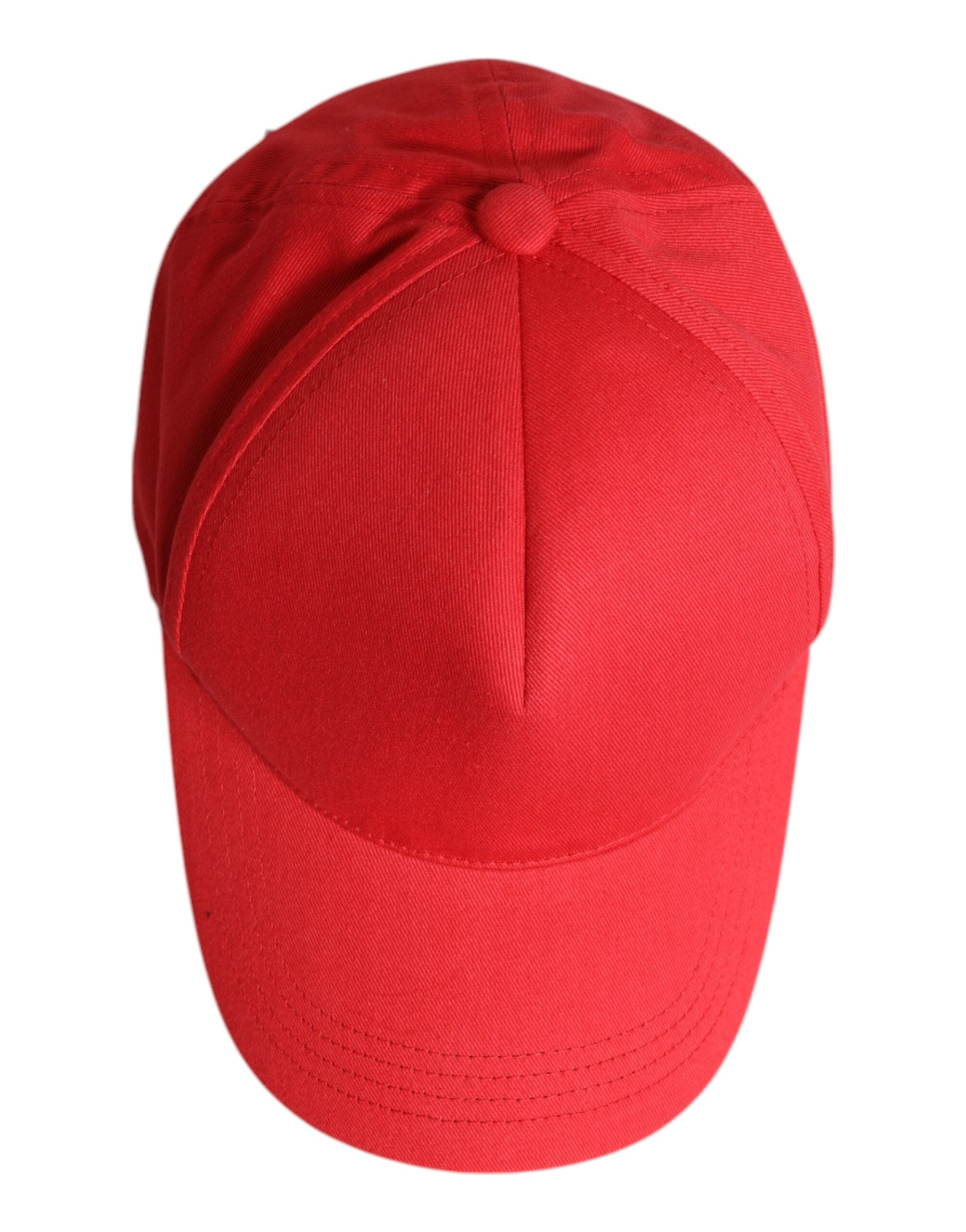 Dolce & Gabbana Rote Baumwolle 6 Panels Frauen Baseballmütze-4