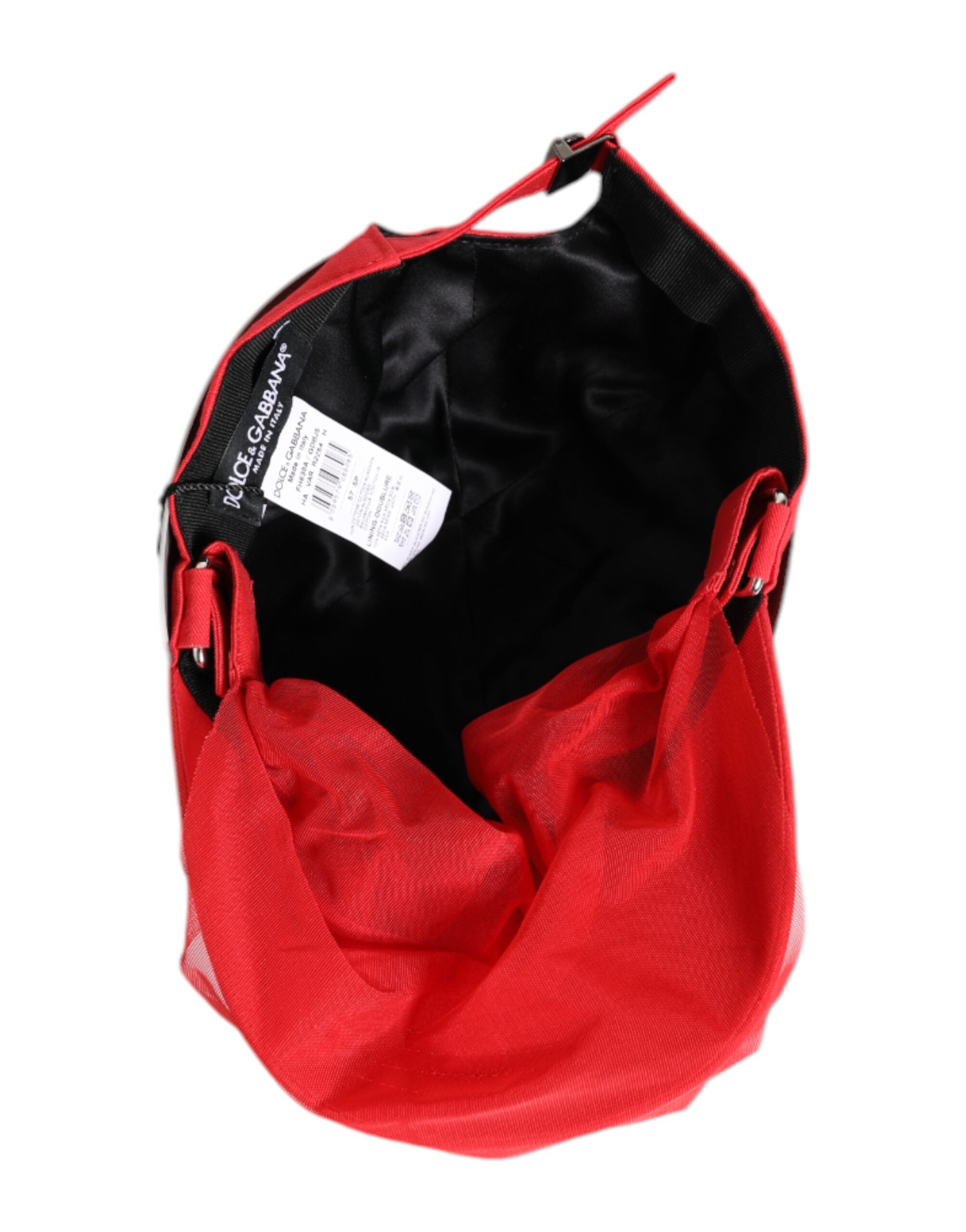 Dolce & Gabbana Rote Baumwolle 6 Panels Frauen Baseballmütze-5
